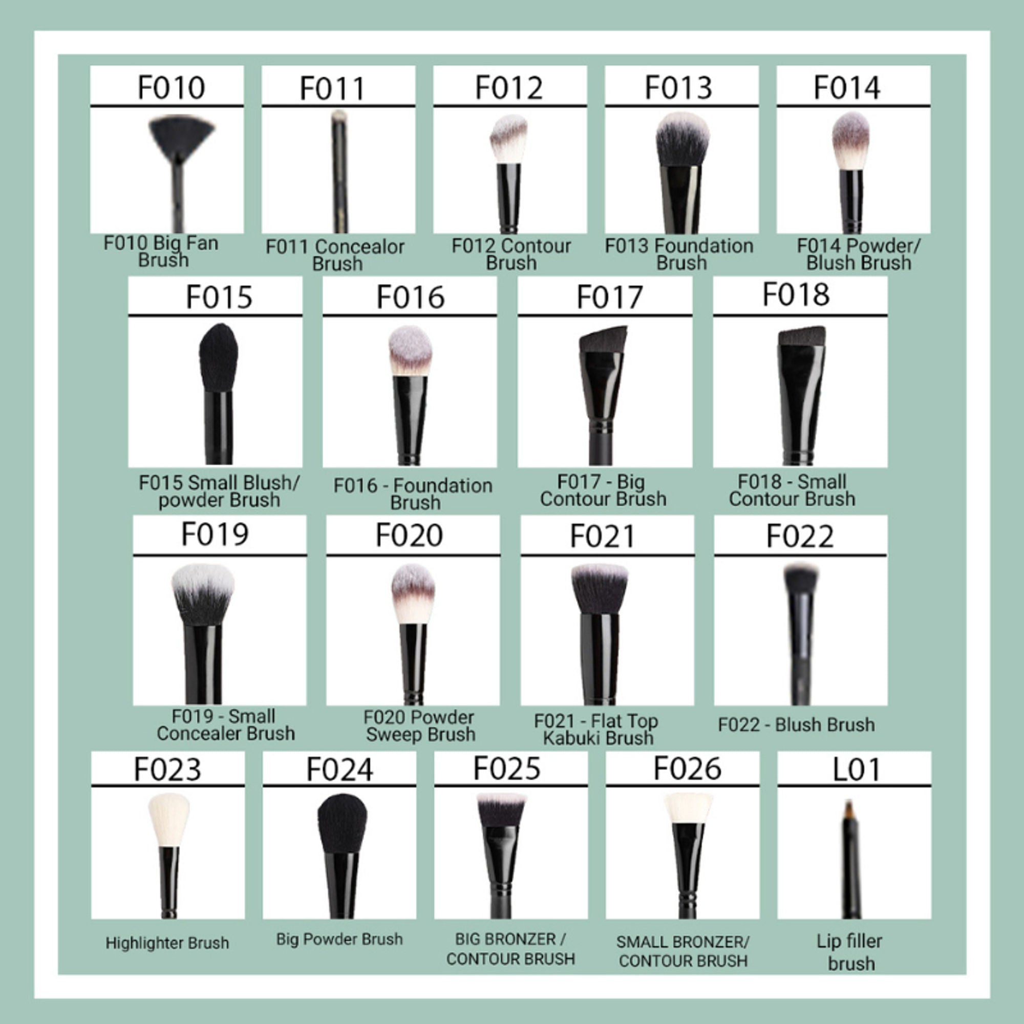 CUFFS N LASHES Foundation Brush - F016