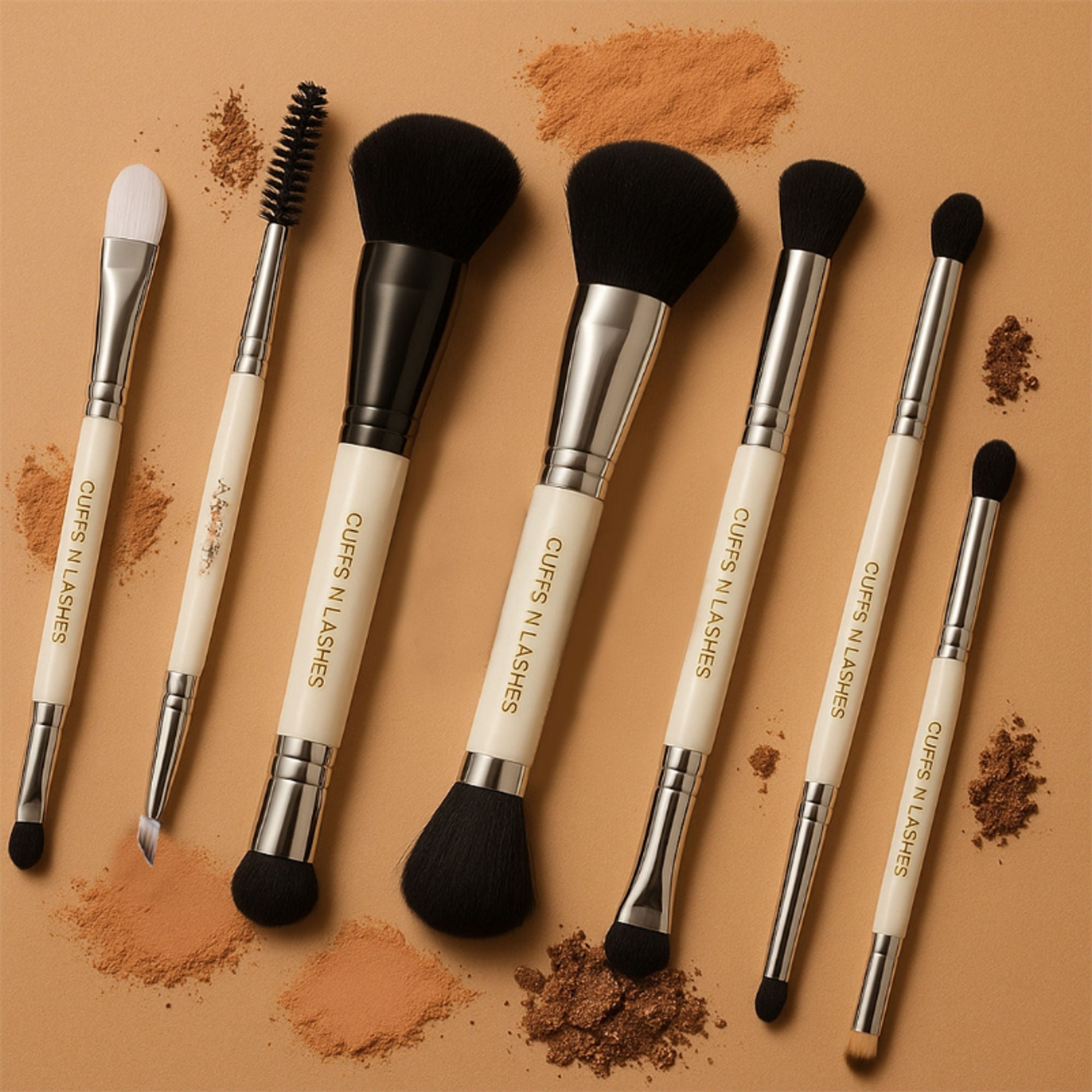 CUFFS N LASHES Flat Brush & Blending Dual Brush - 04