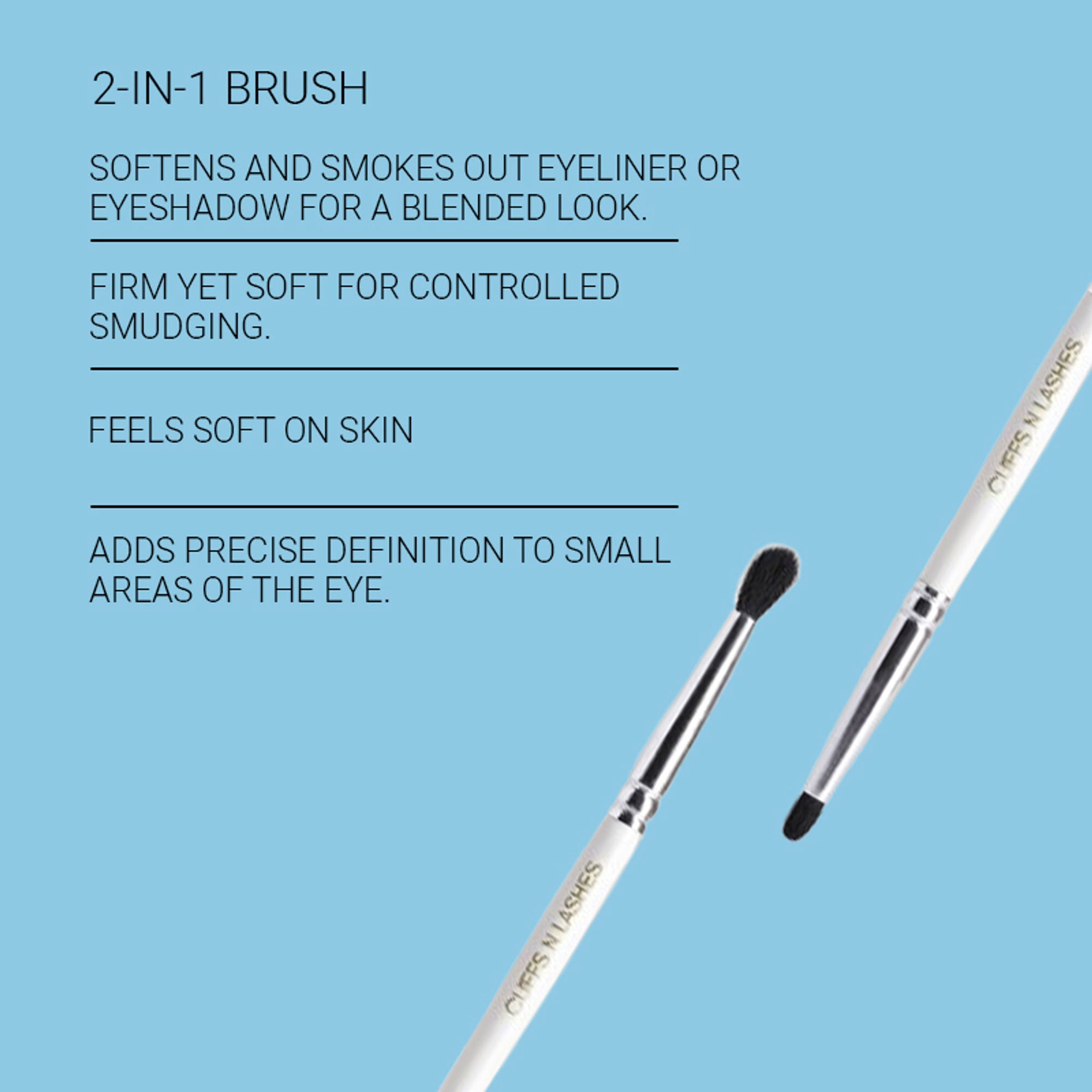CUFFS N LASHES Small Smudger & Pencil Dual Brush - 05