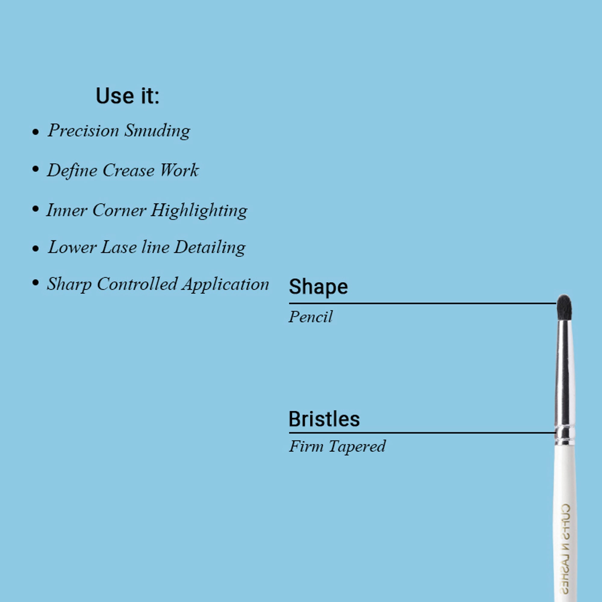 CUFFS N LASHES Small Smudger & Pencil Dual Brush - 05