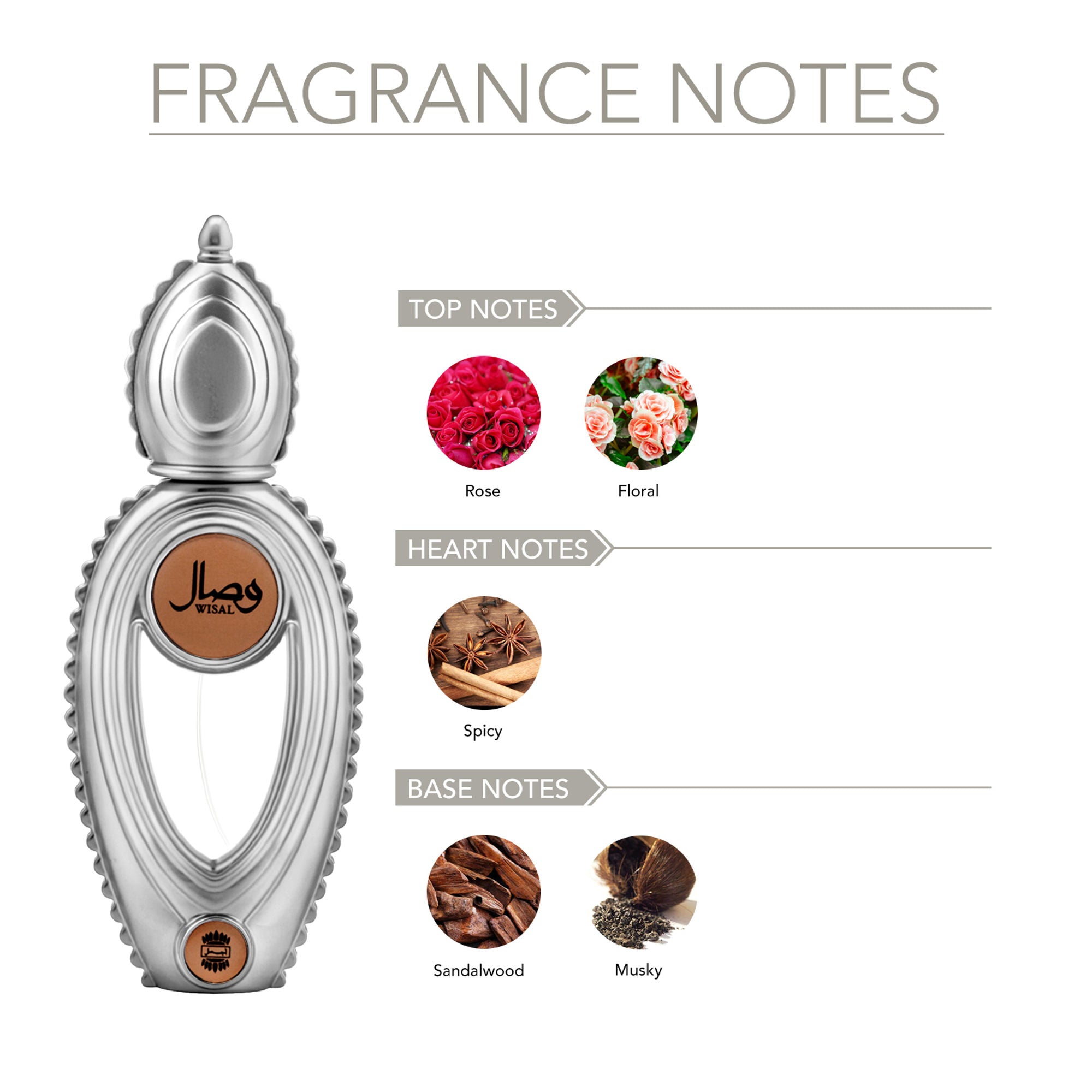 Ajmal India Wisal Eau De Parfum for Women - Floral Spicy Oriental Long-Lasting Perfume