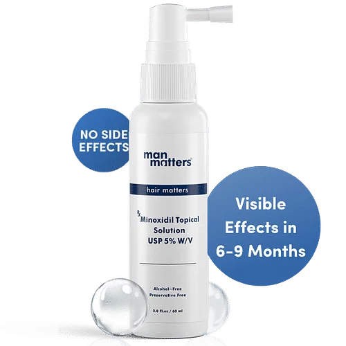 Man Matters Hair Minoxidil 5% Solution For Hair Regrowth (60 ml)