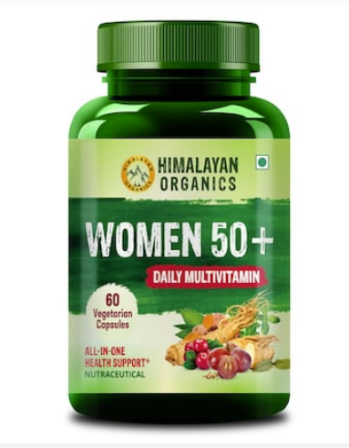 Himalayan Organics Women 50 Plus Supplement Daily Multivitamin (60 Capsules)