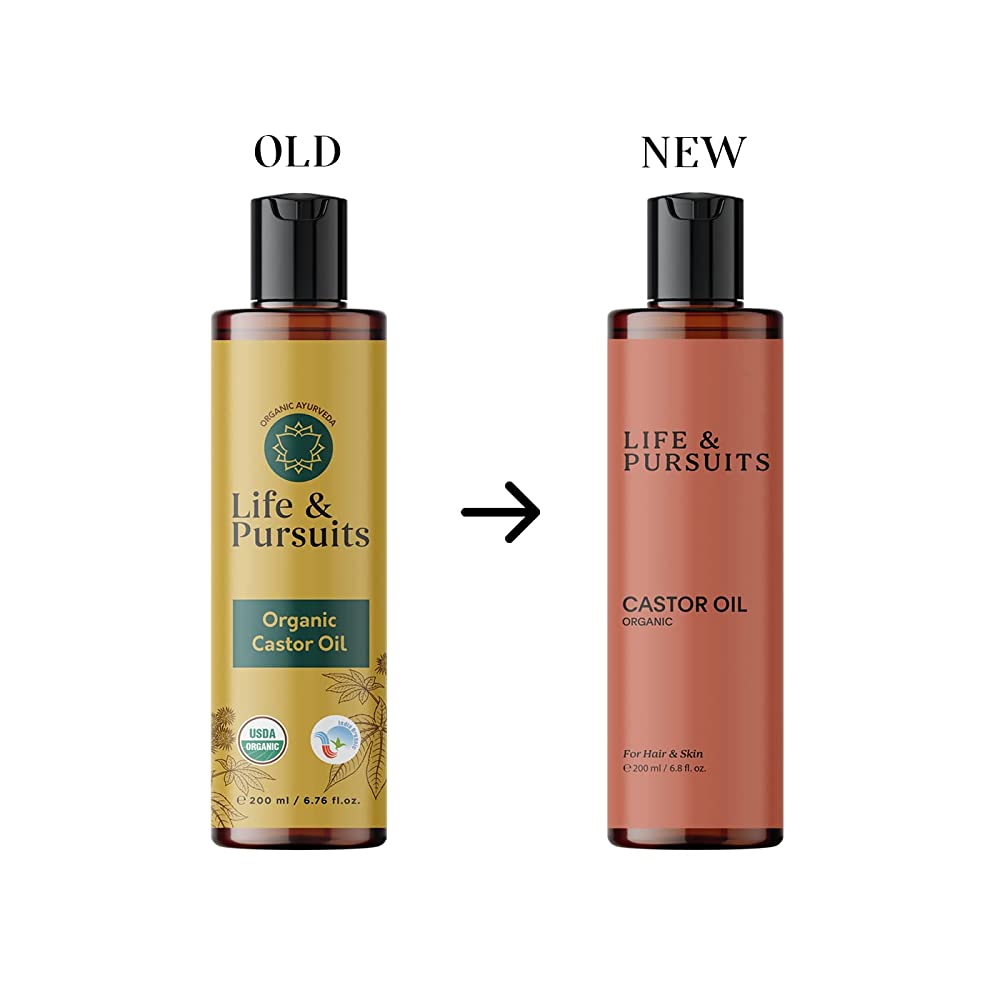Life and Pursuits Organic Cold Pressed Castor Oil For Hair Growth & Skin