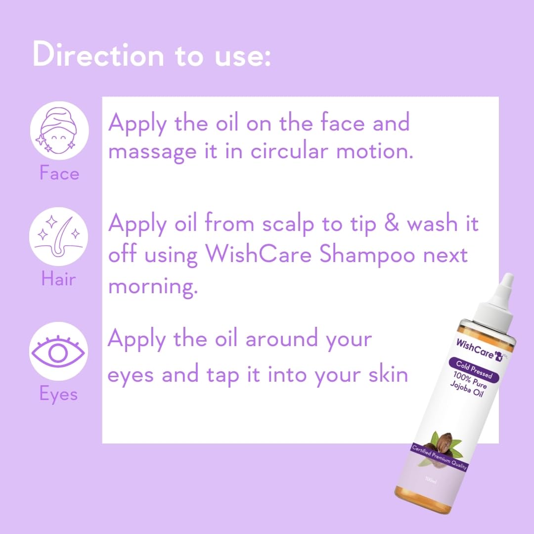 Wishcare 100% Pure Cold Pressed Jojoba Oil