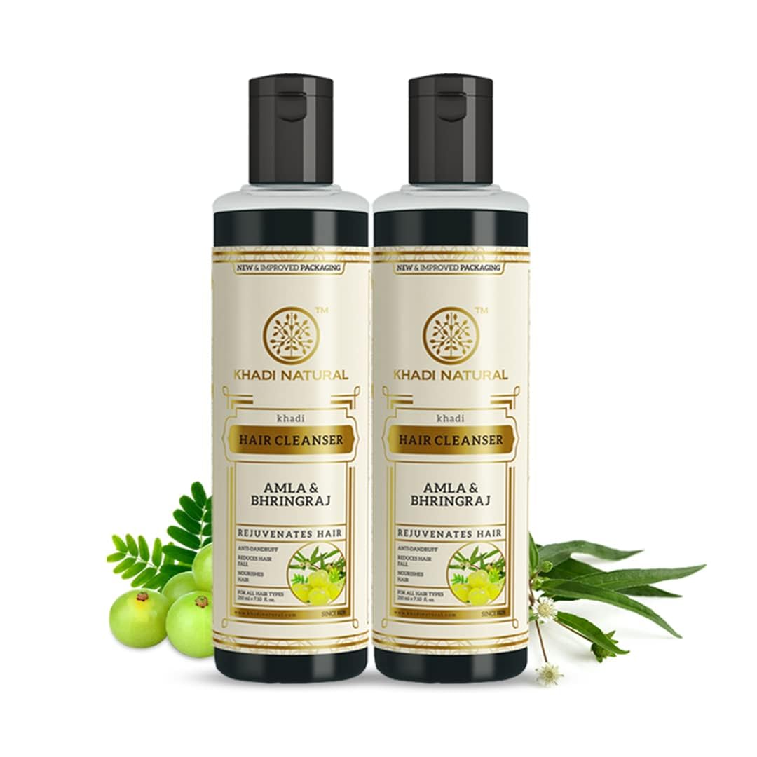 Khadi Natural Ayurvedic Amla and Bhringraj Hair Cleanser/Shampoo