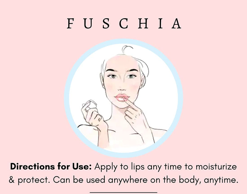 Fuschia Lip Balm, Peach Plush