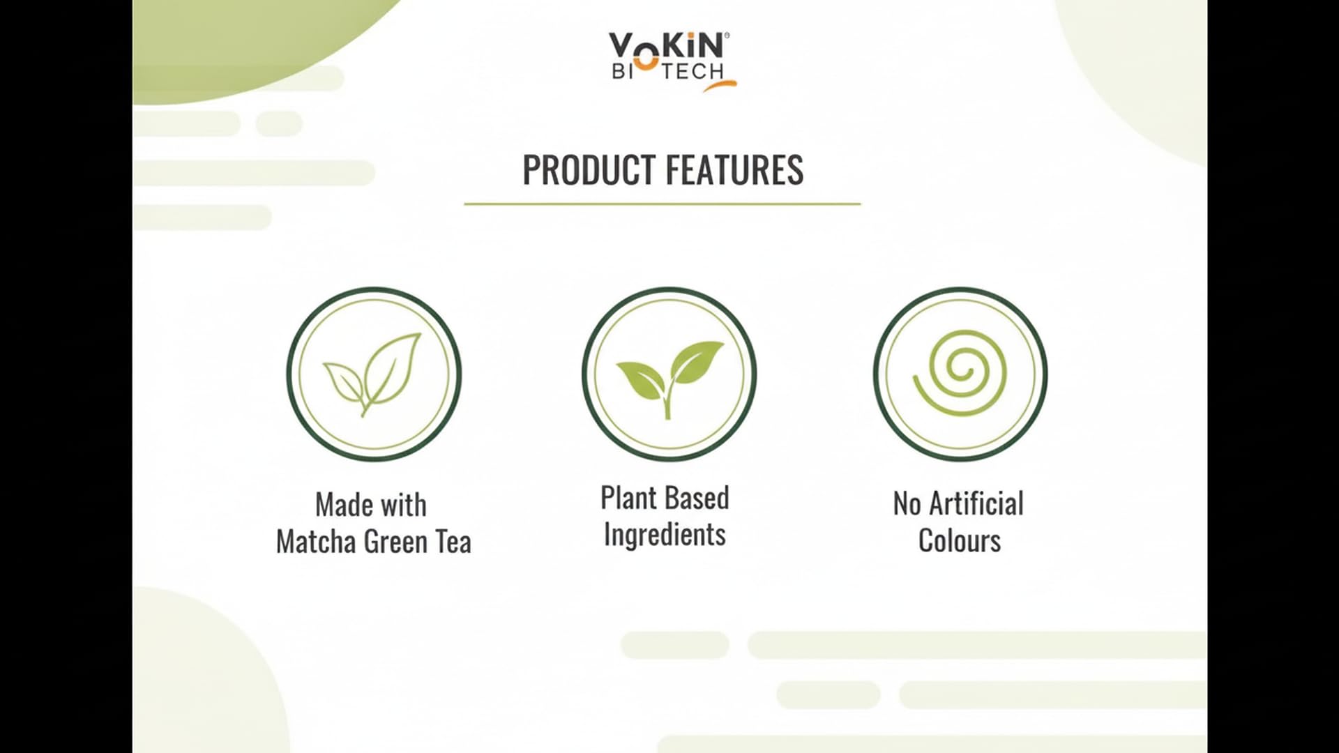 Vokin Biotech Matcha Green Tea Powder Supports Weight Loss Management | Rich In Antioxidants