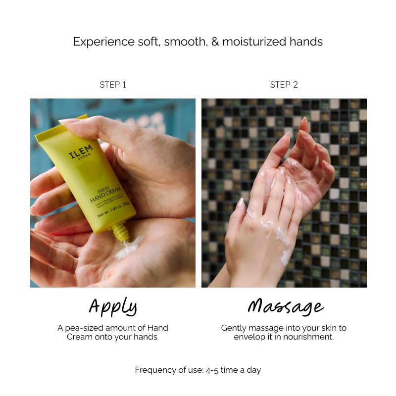 ILEM JAPAN Hand Cream for Women and Men