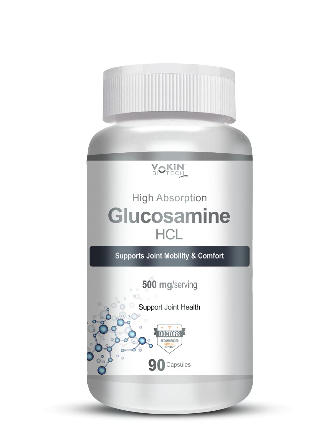 Vokin Biotech Glucosamine HCL Supplement Supports Joint Health -500mg