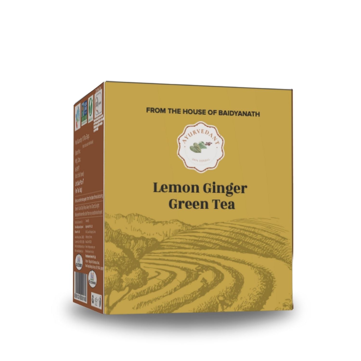 Ayurvedant Lemon Ginger Gree Tea - Image 1