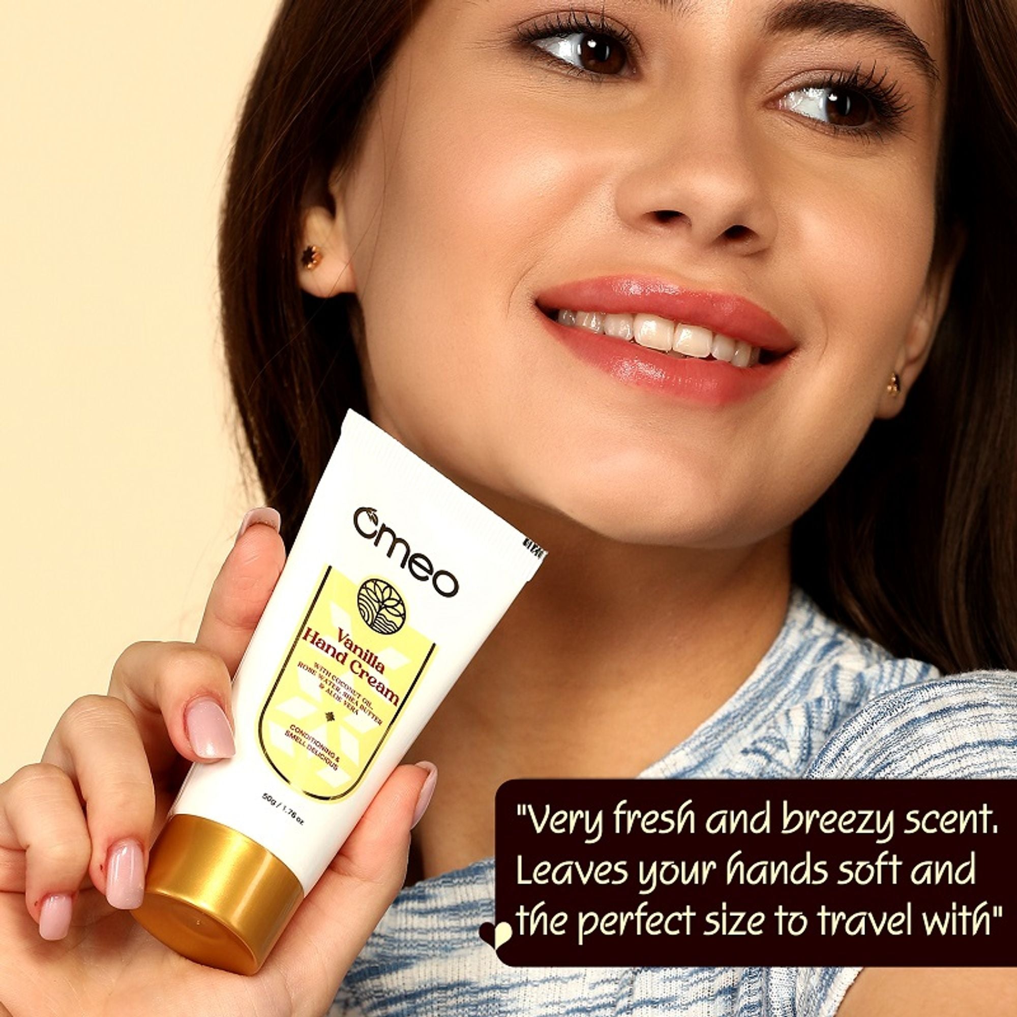 Omeo Vanilla Hand Cream - For Glowing & Hydrated Hands