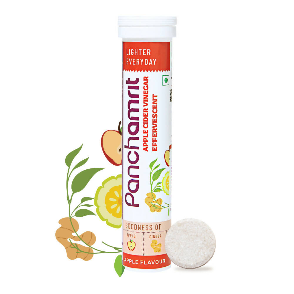 Panchamrit Apple Cider Vinegar Effervescent Tablets-Apple Flavor