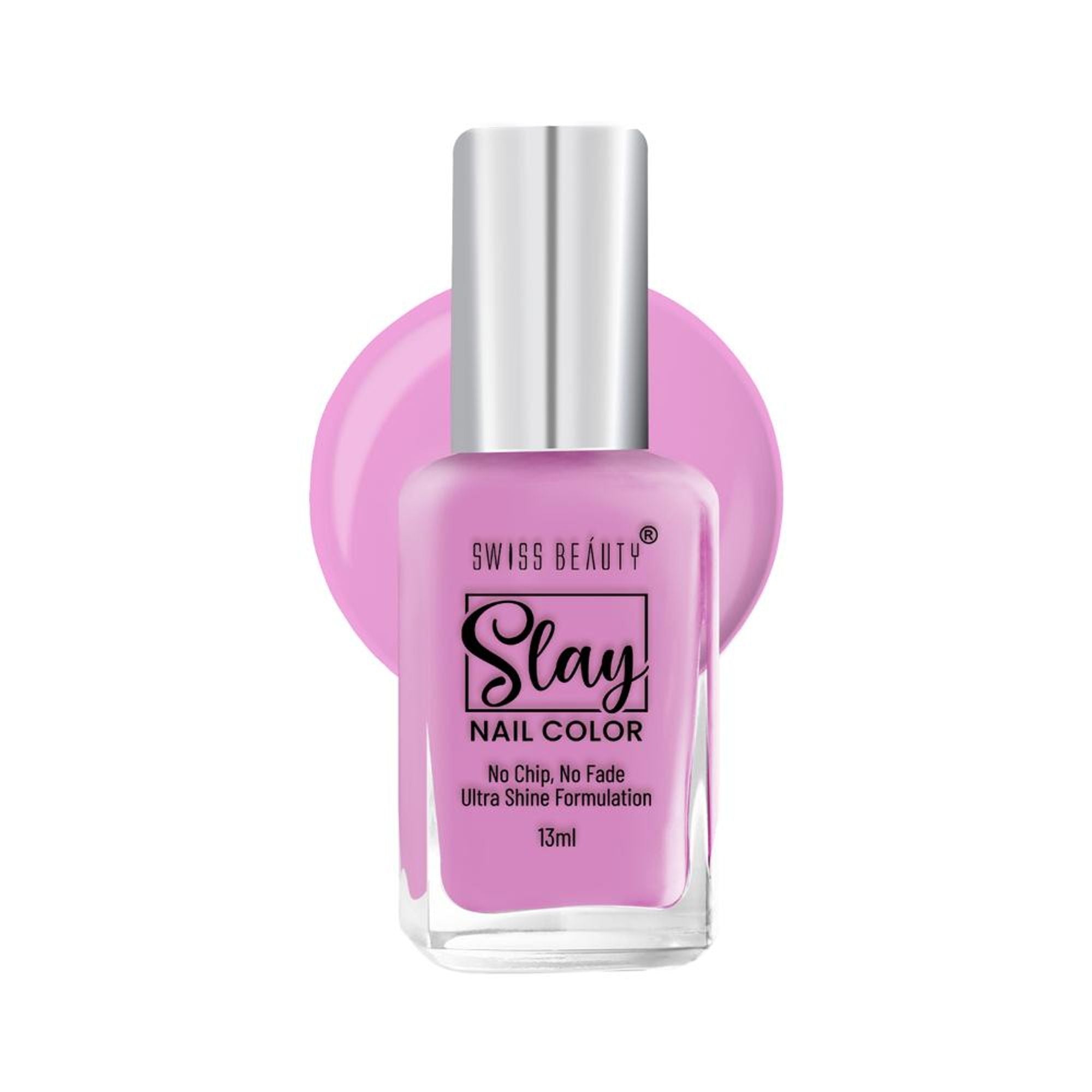 Swiss Beauty Slay Nail Color Ultra Shine Formulation - 01 Rush Pink