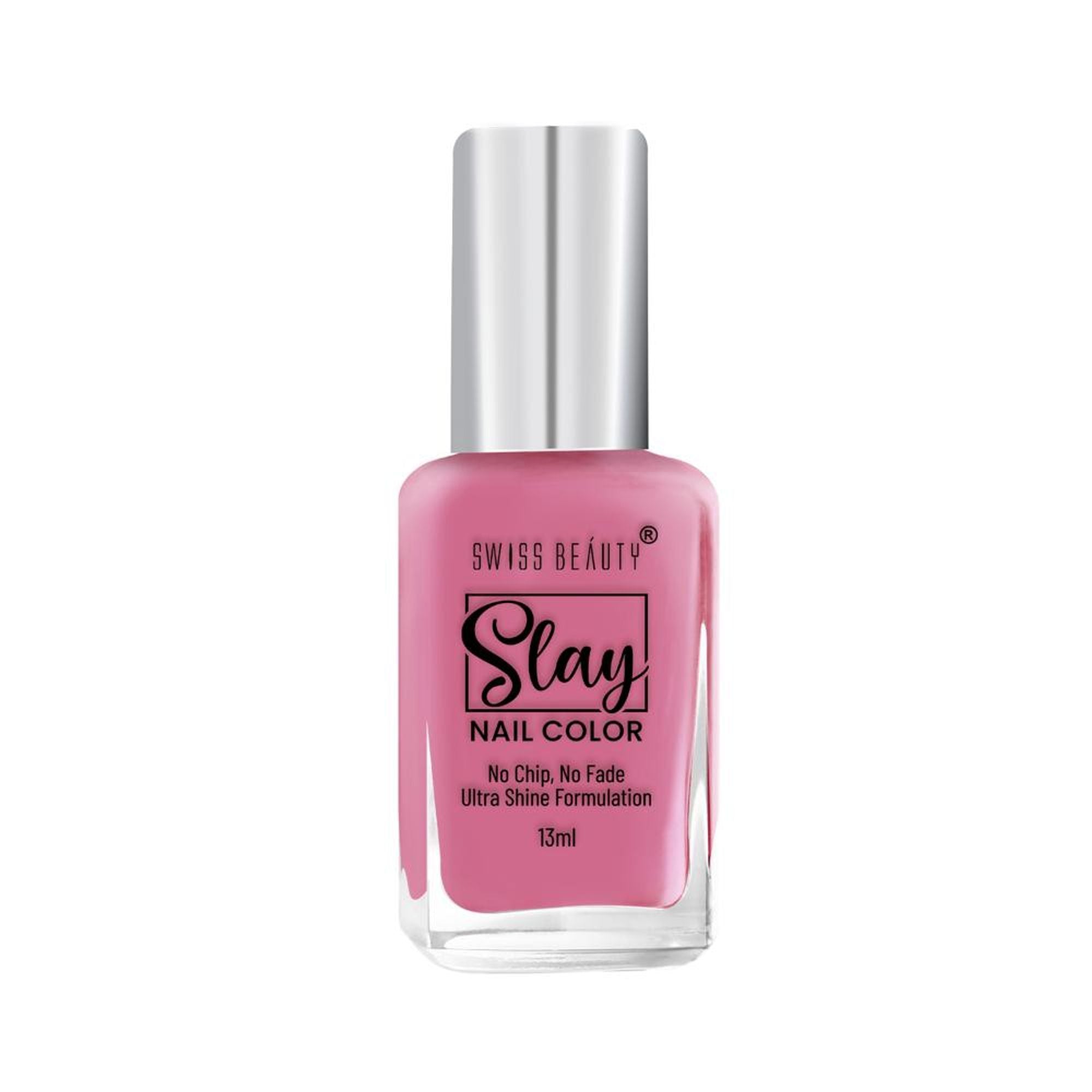 Swiss Beauty Slay Nail Color Ultra Shine Formulation - 13 Perfect Pink