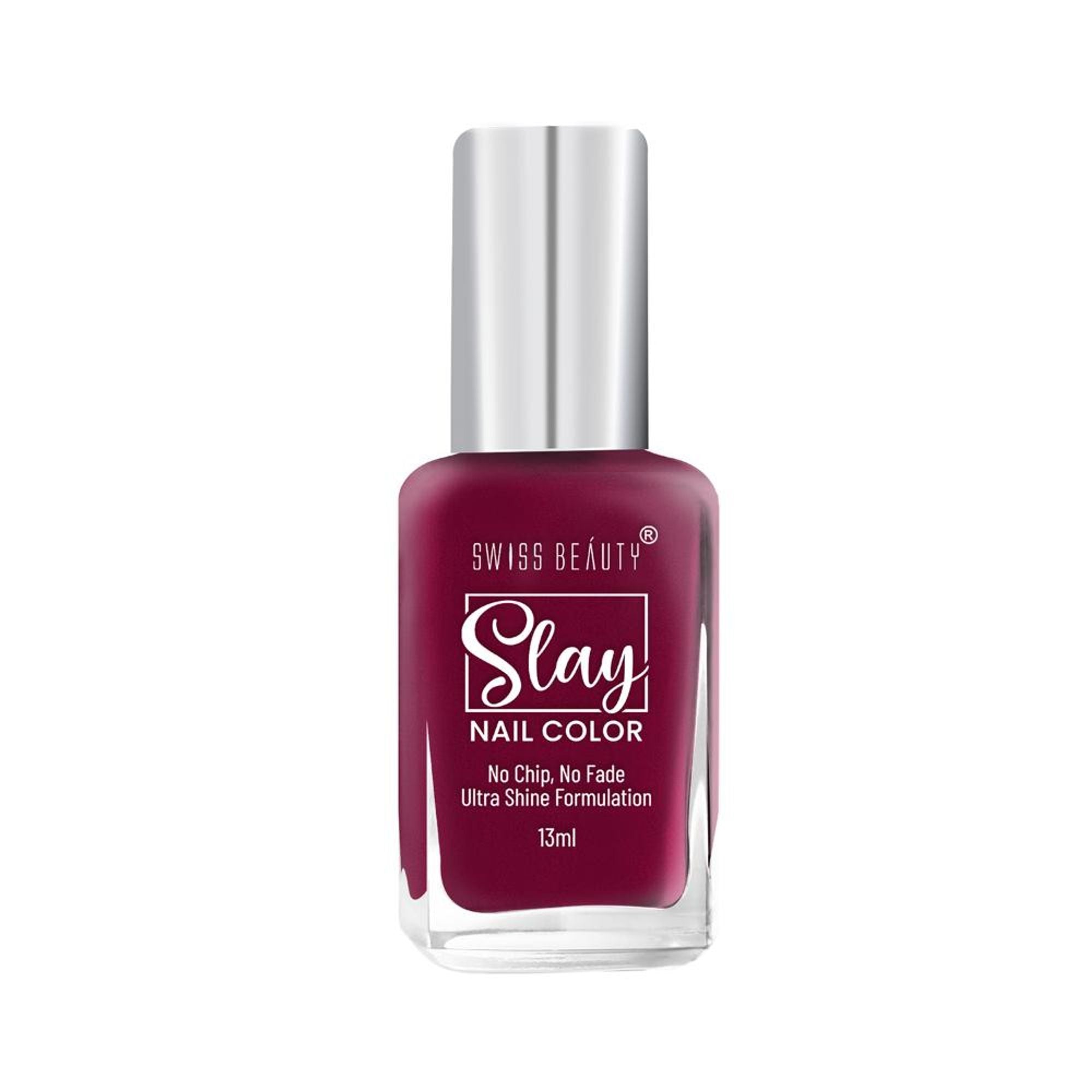 Swiss Beauty Slay Nail Color Ultra Shine Formulation - 18 Crystal Pink