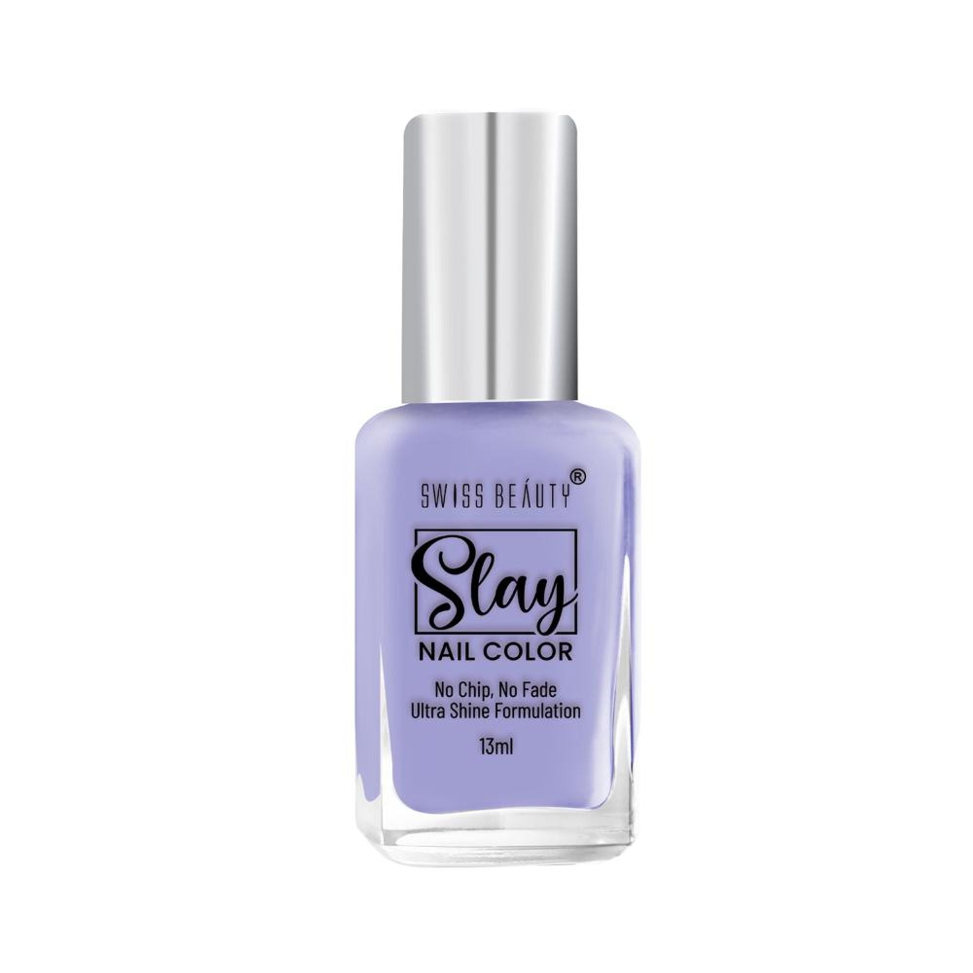 Swiss Beauty Slay Nail Color Ultra Shine Formulation - 21 Lavender Tender