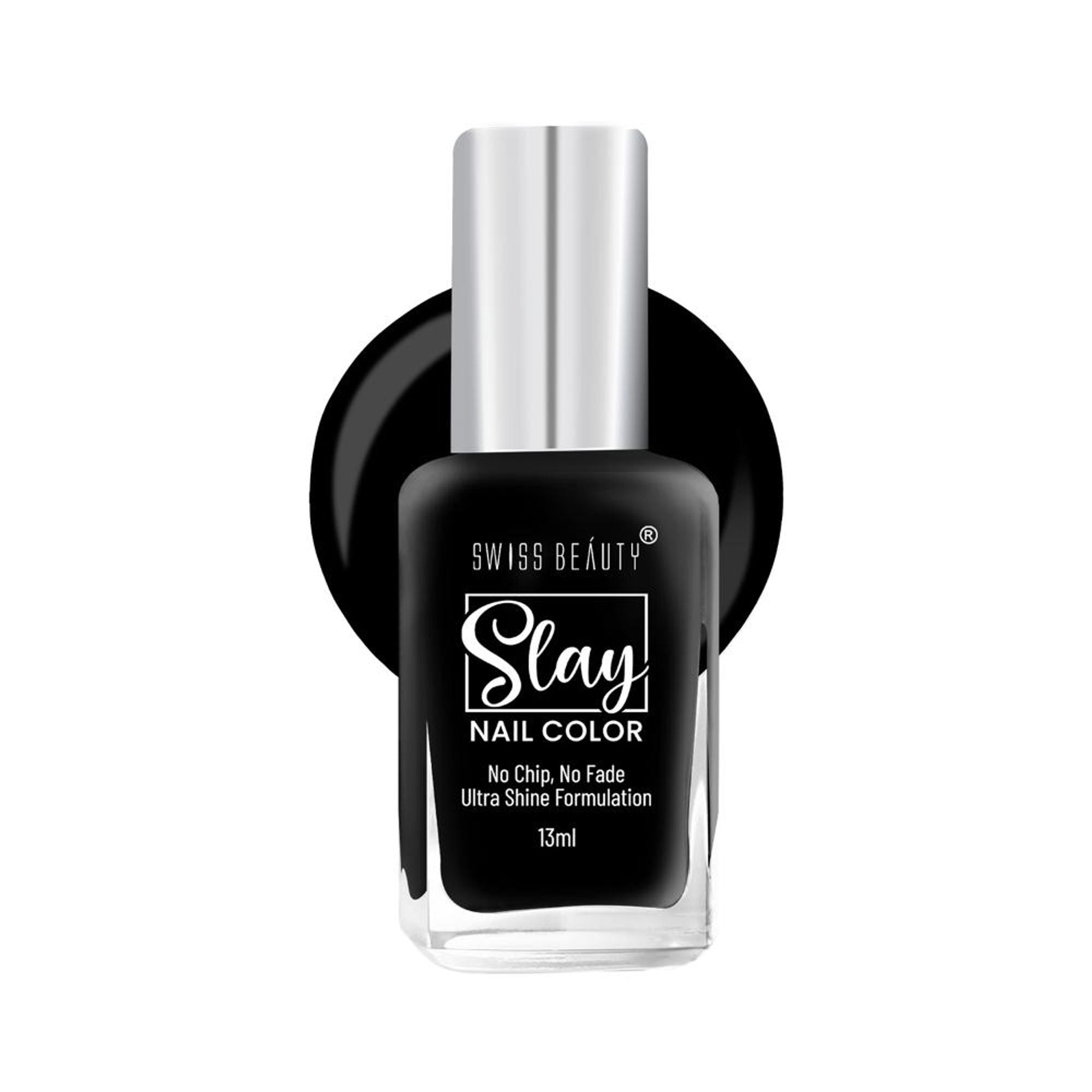 Swiss Beauty Slay Nail Color Ultra Shine Formulation - 22 Mid Night