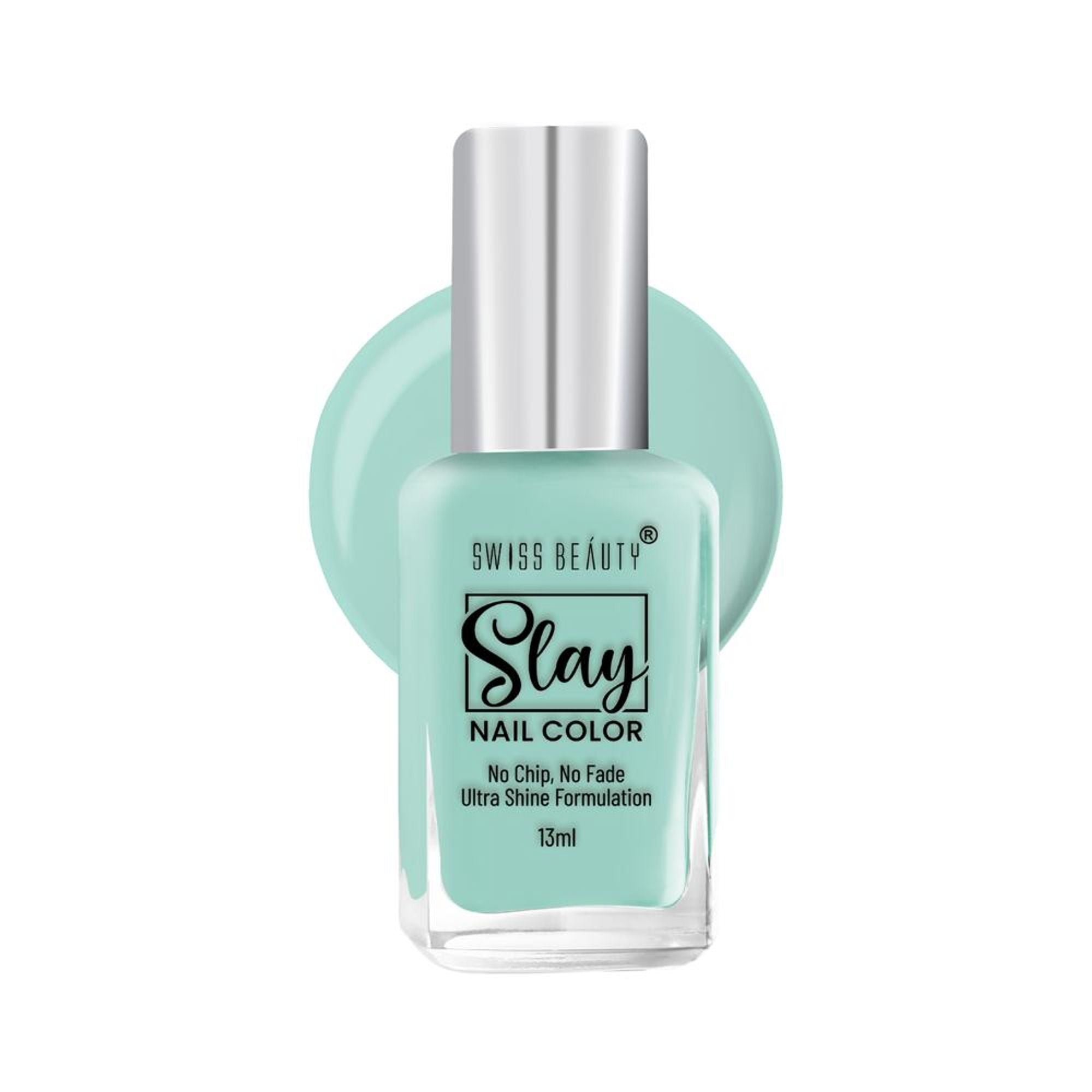 Swiss Beauty Slay Nail Color Ultra Shine Formulation - 43 Tropical Green