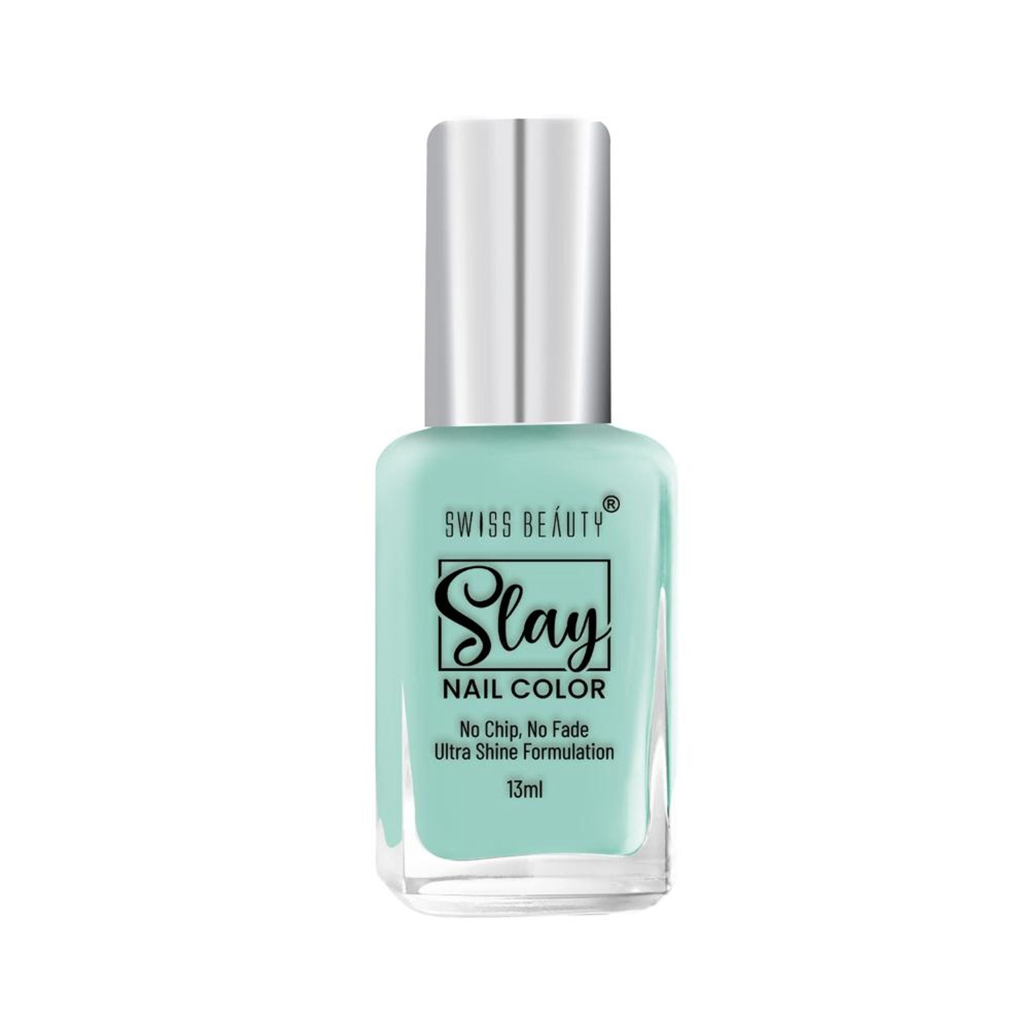 Swiss Beauty Slay Nail Color Ultra Shine Formulation - 43 Tropical Green