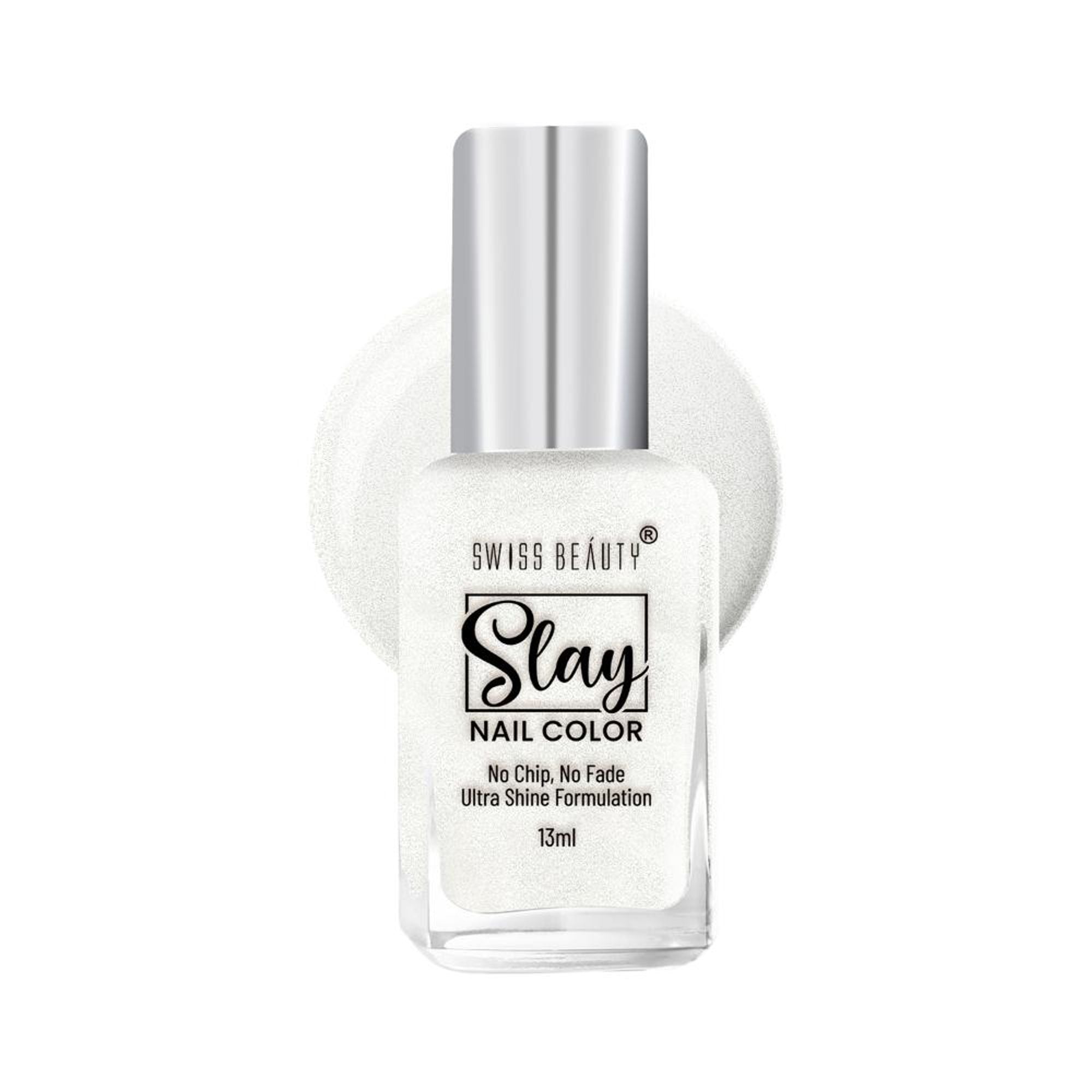 Swiss Beauty Slay Nail Color Ultra Shine Formulation - 54 Pearl