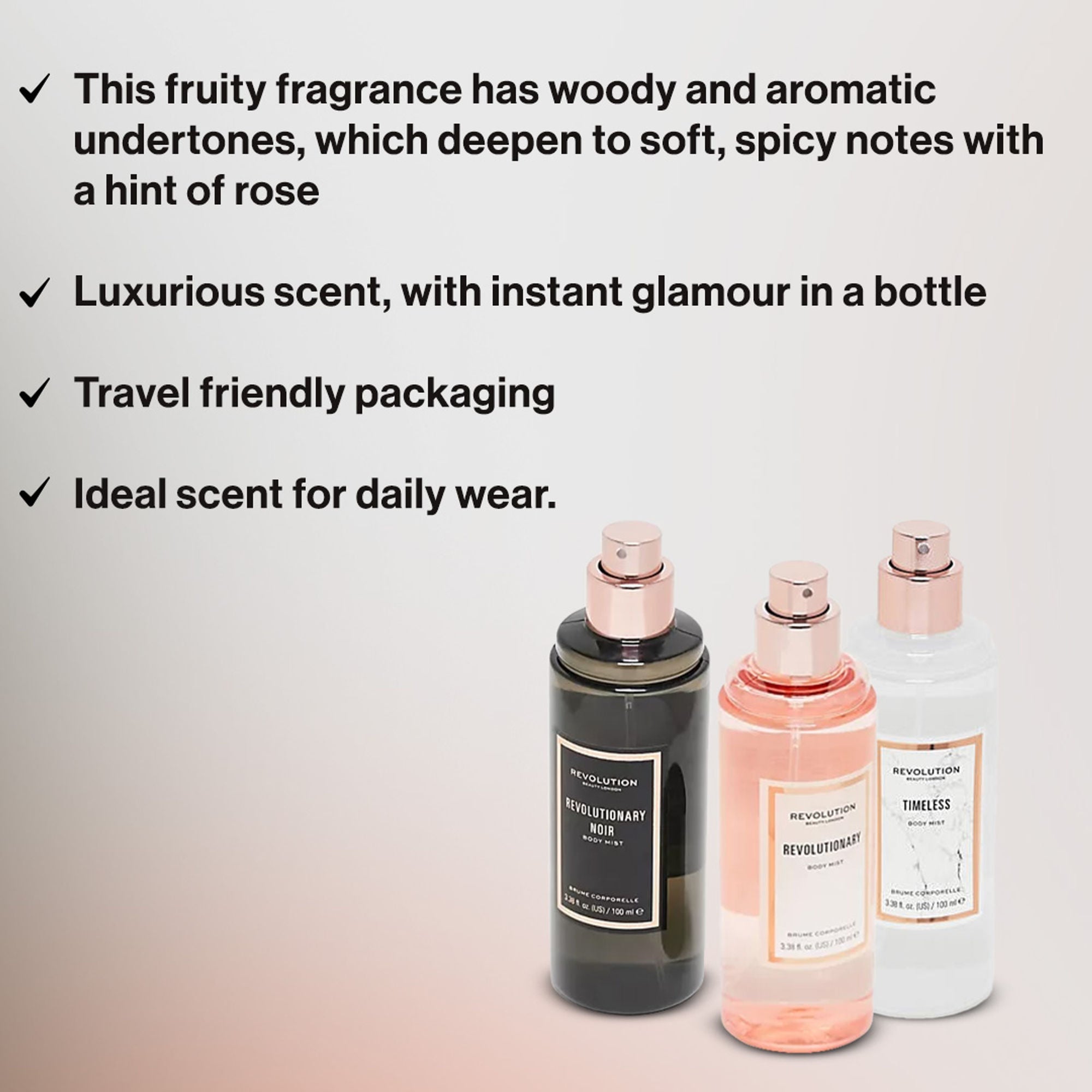 Makeup Revolution Revolutionary Body Mist Spray For Her