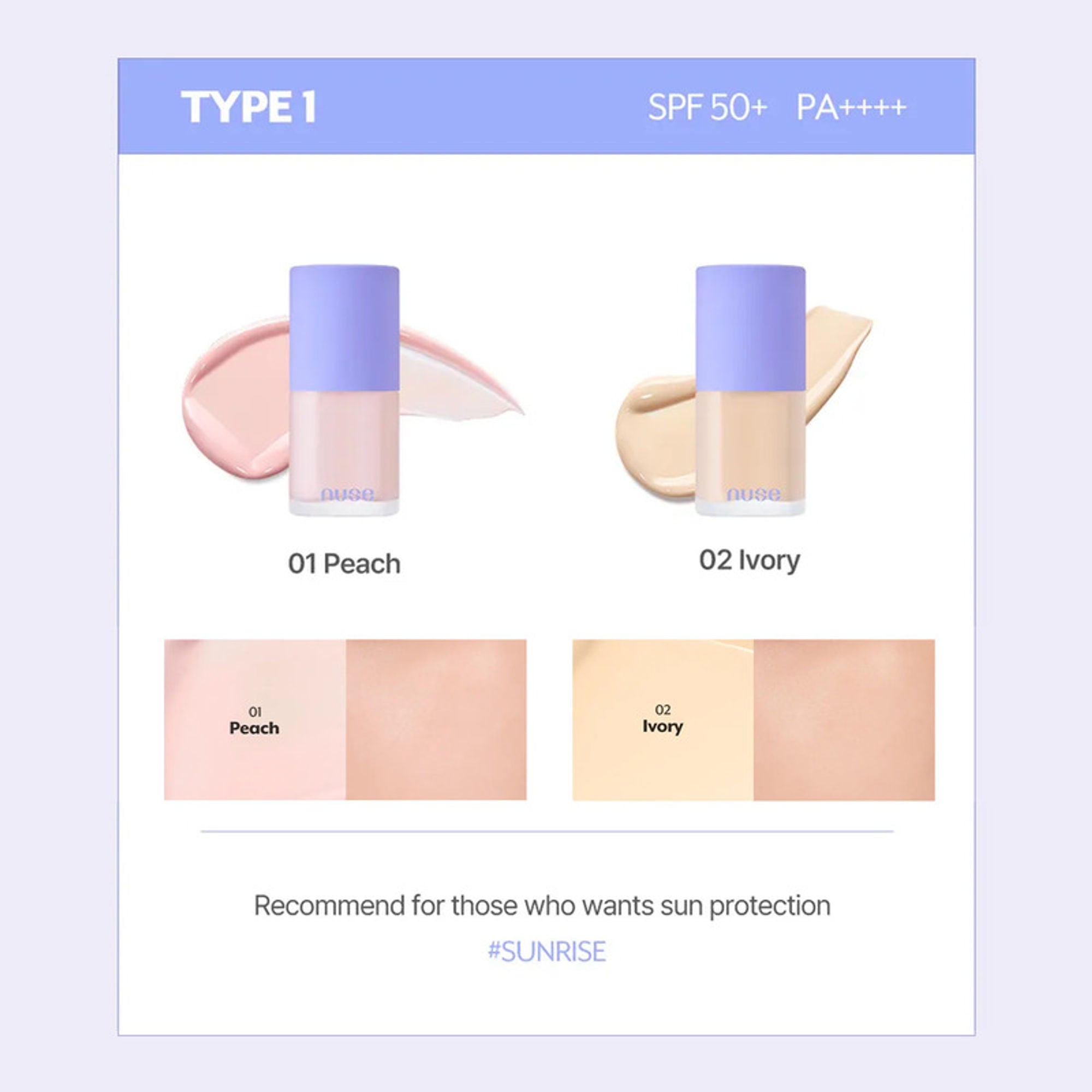 NUSE Care Tone-Up - Ivory