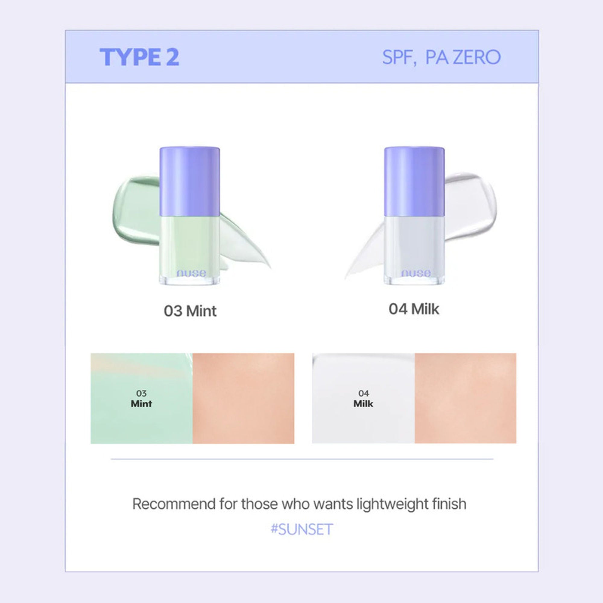 NUSE Care Tone-Up - Mint