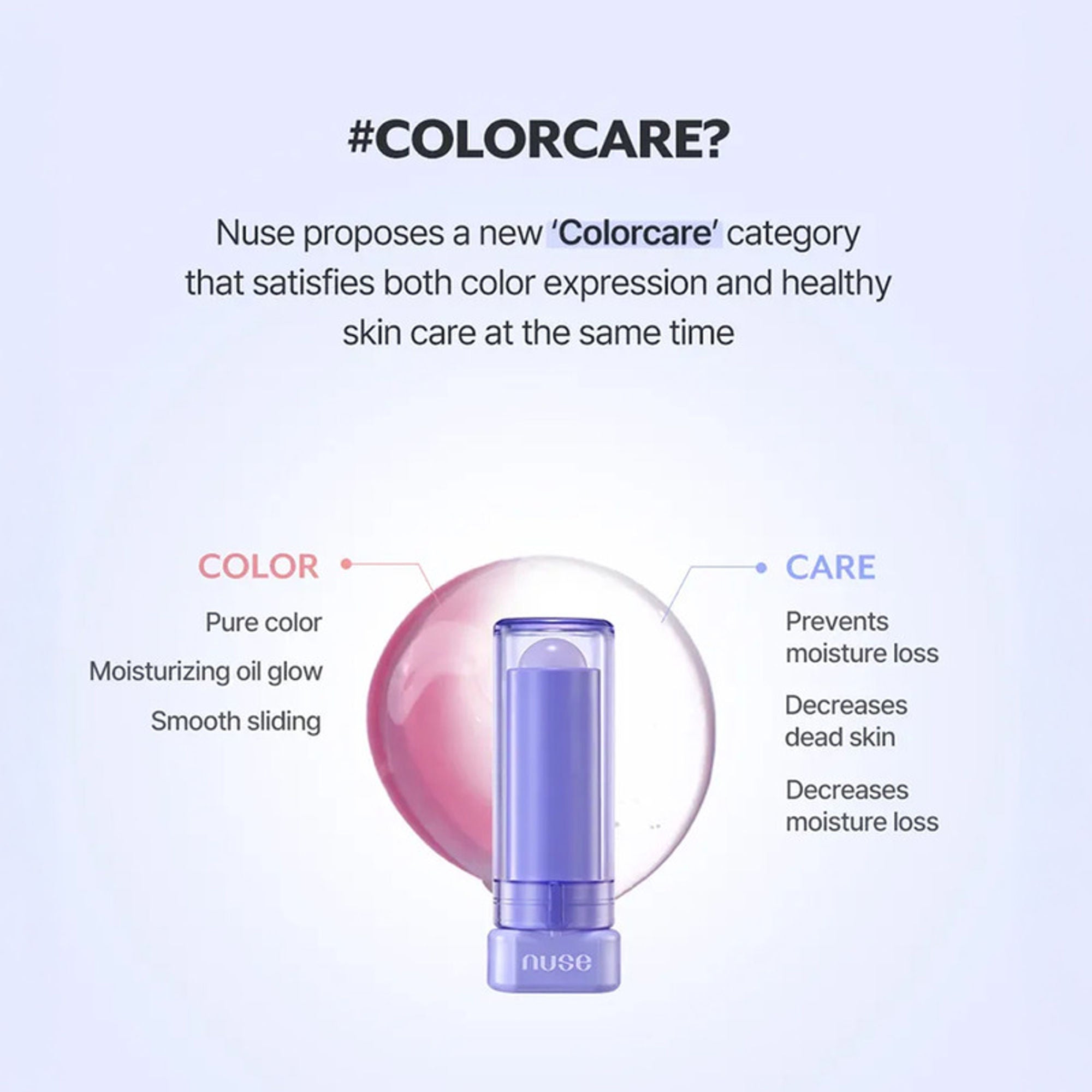 NUSE Color Care Lip balm - So Red