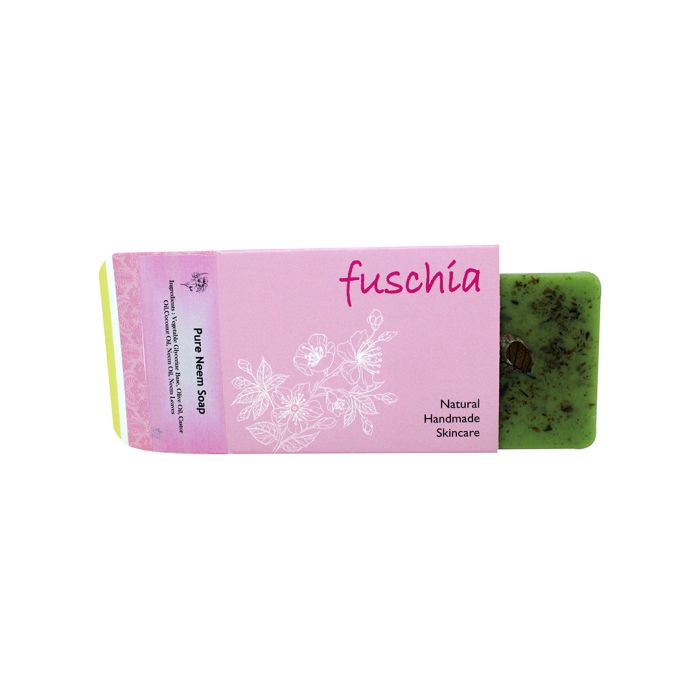 Fuschia Pure Neem Natural Handmade Herbal Soap