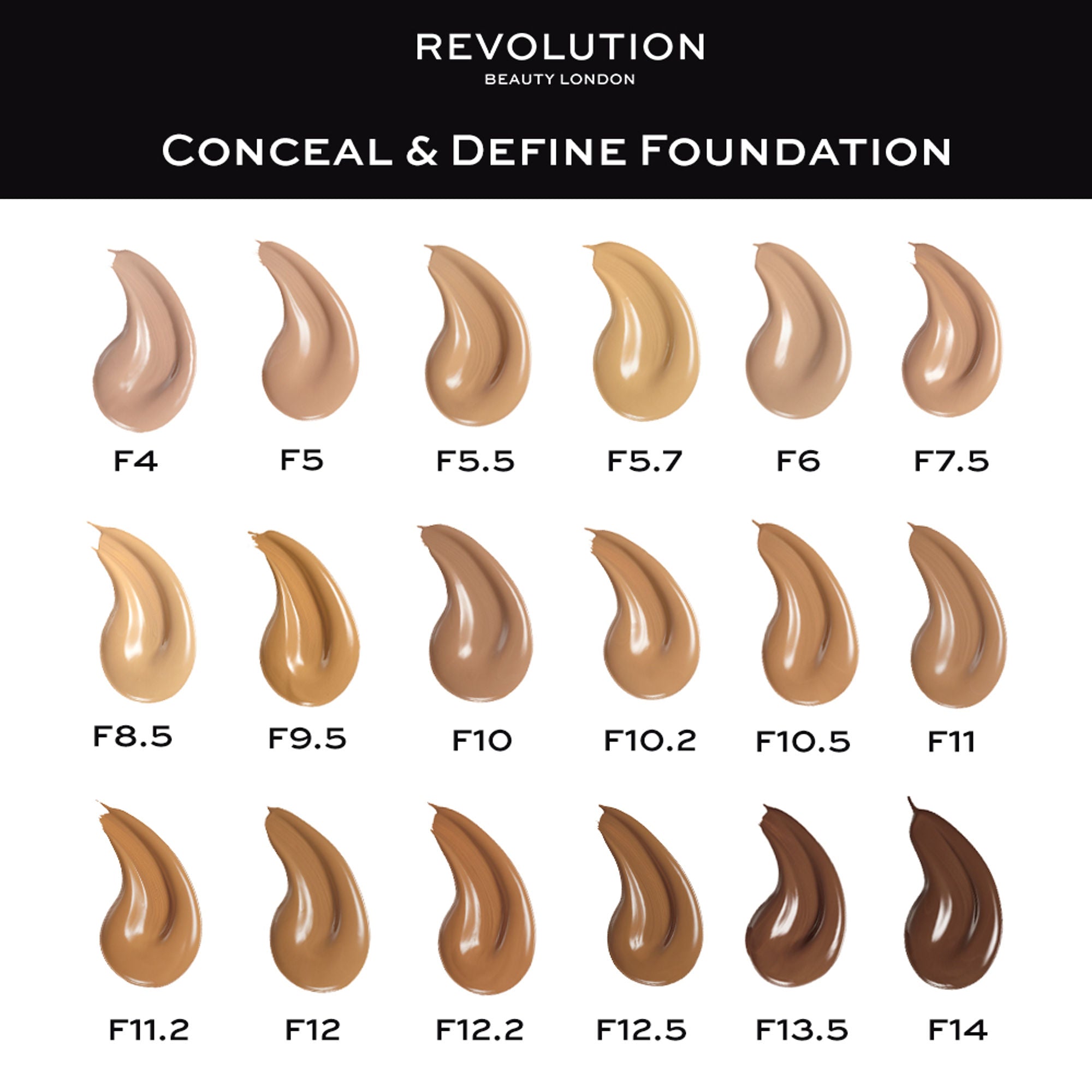 Makeup Revolution Conceal And Define Foundation - F9.5