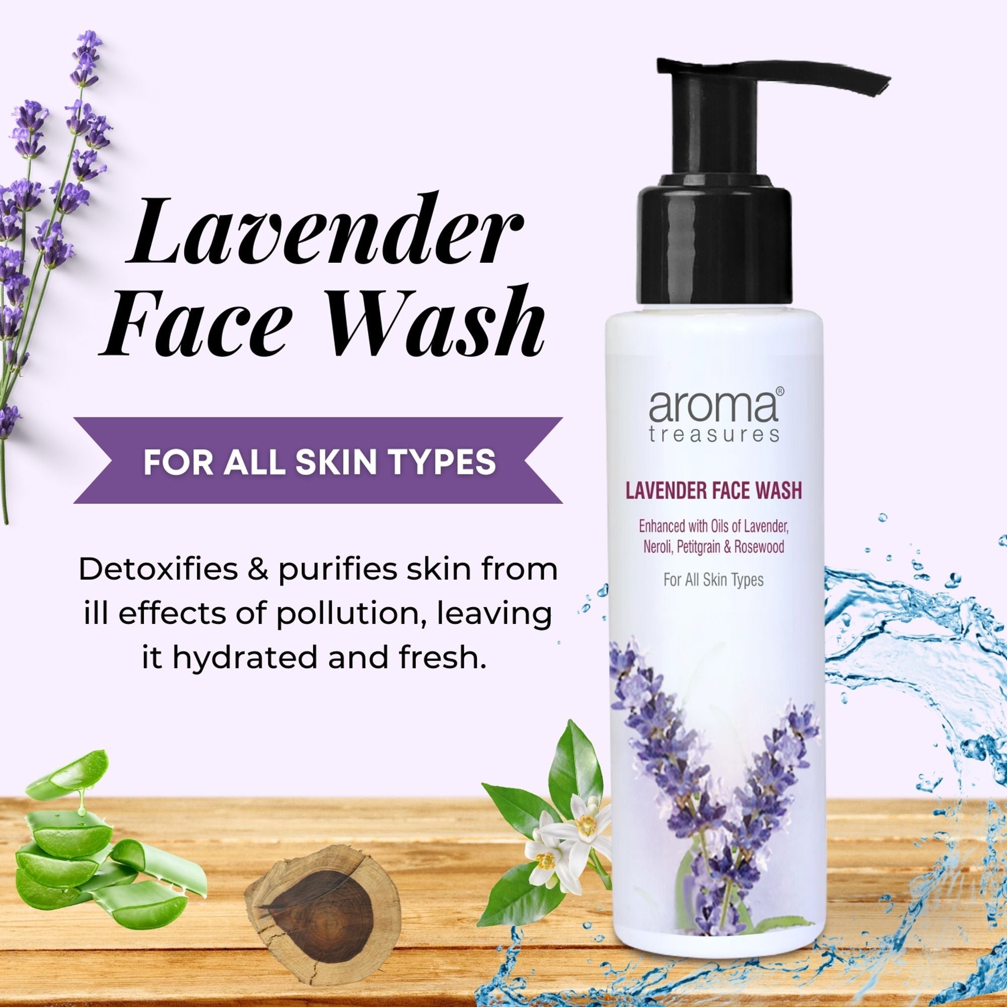 Aroma Treasures Lavender Face Wash