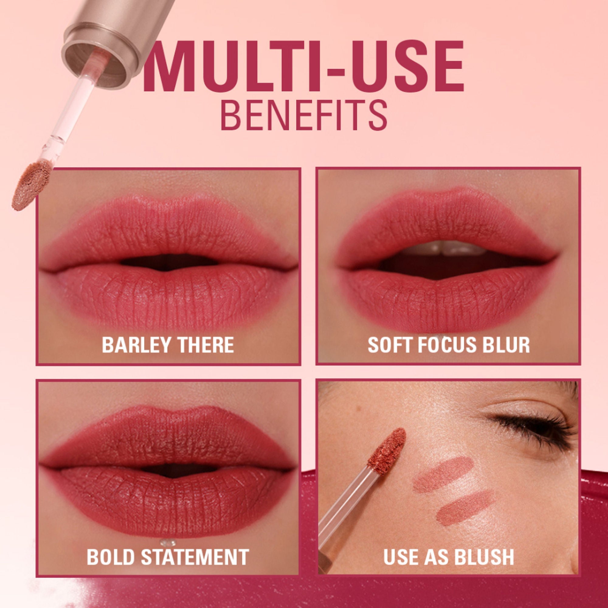 Makeup Revolution Air Blur Matte Liquid Lipstick - Black Cherry