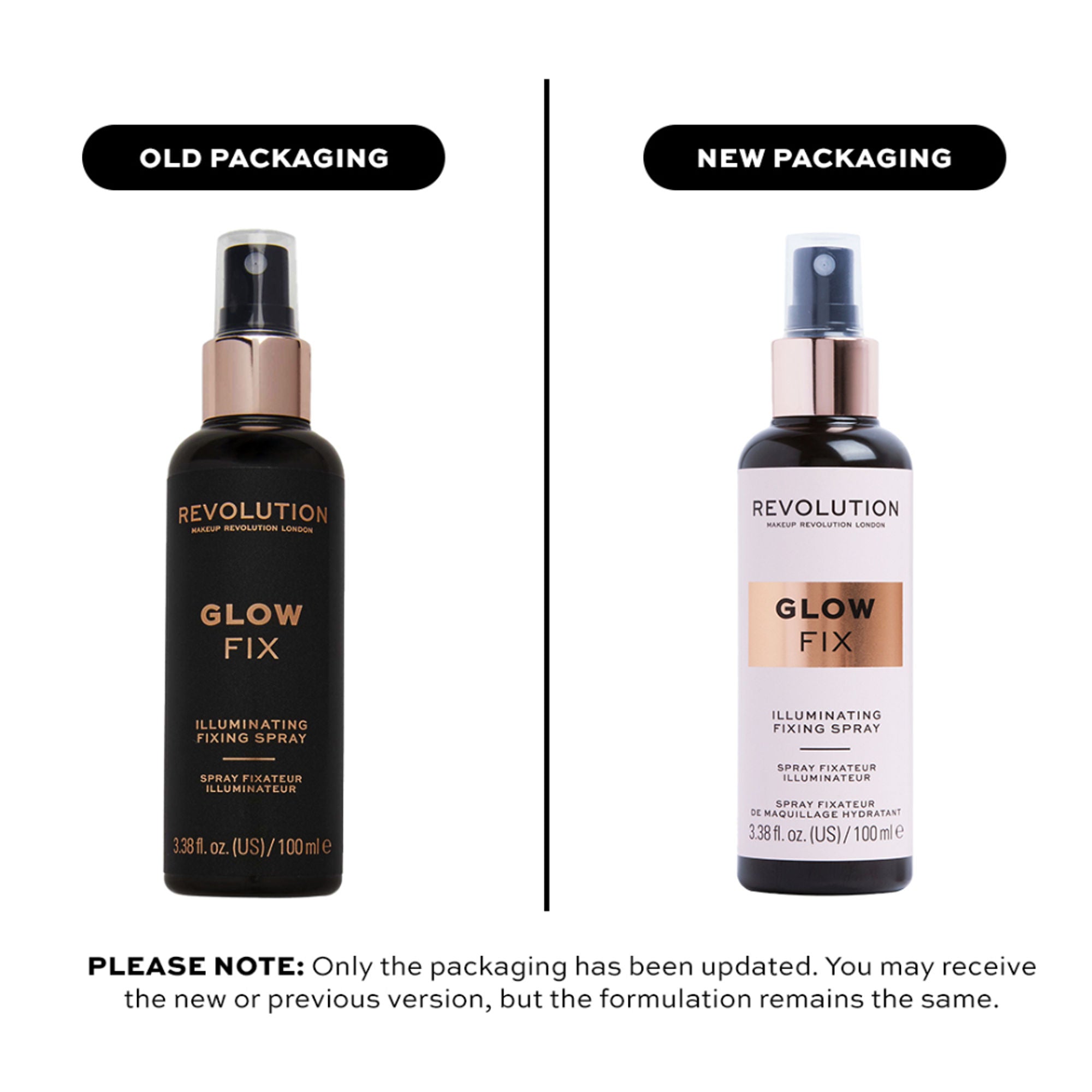 Makeup Revolution Glow fix Illuminating Fixing Spray