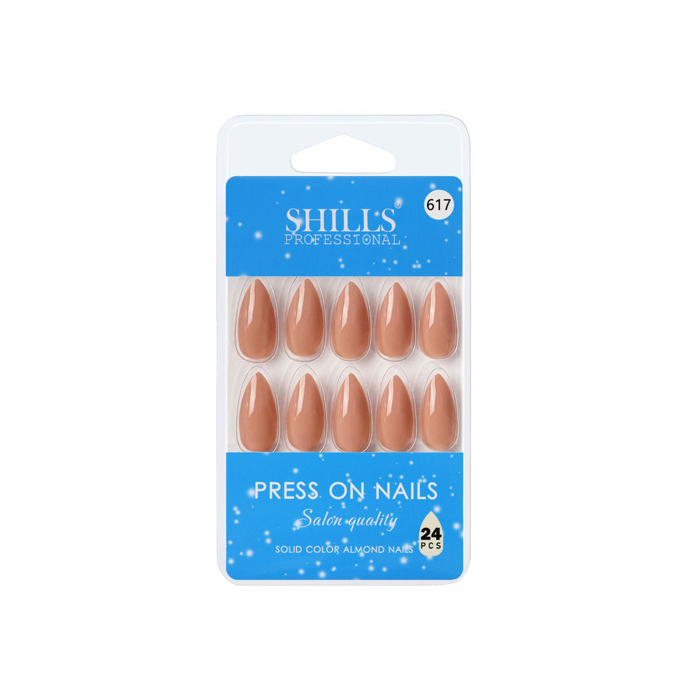 Shills Professional Reusable Press On Nails Almond - SPN617