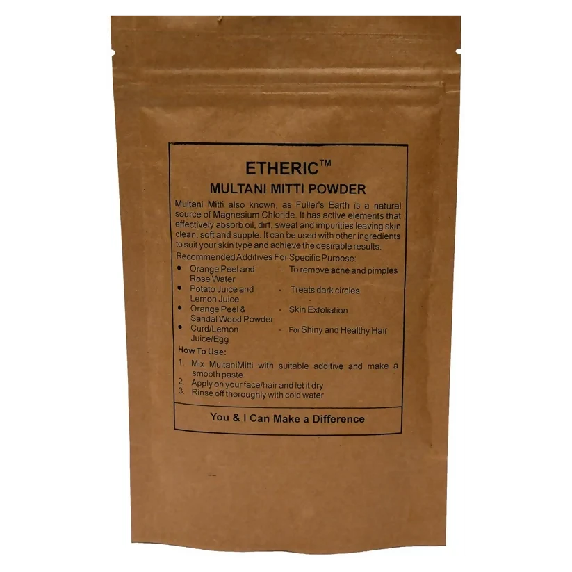 Etheric Multani Mitti – Natural Deep Cleansing & Skin Brightening Face Pack