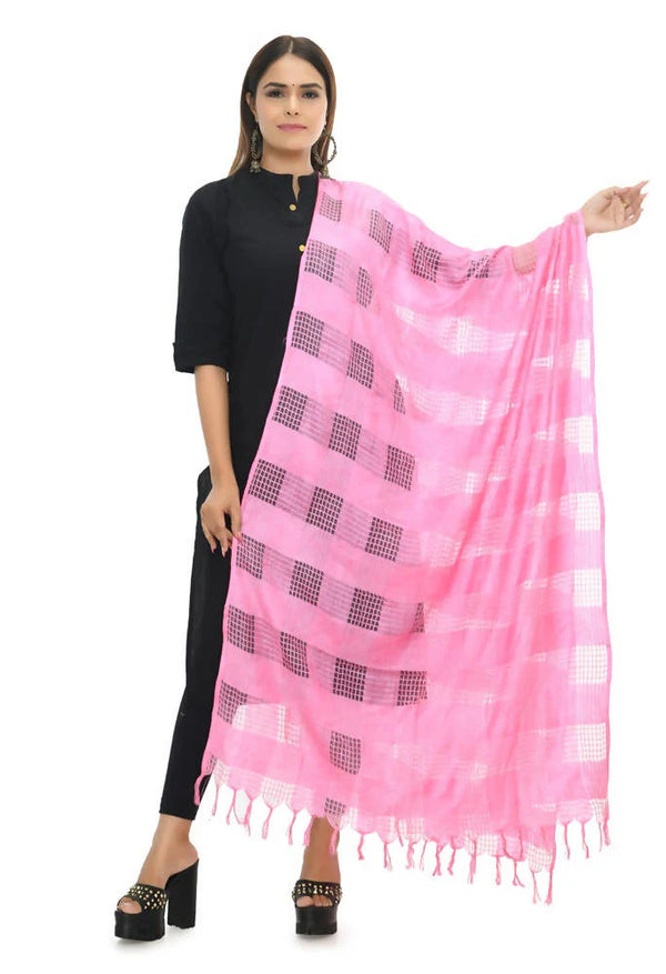 Mominos Fashion Baby Pink Window Dupatta