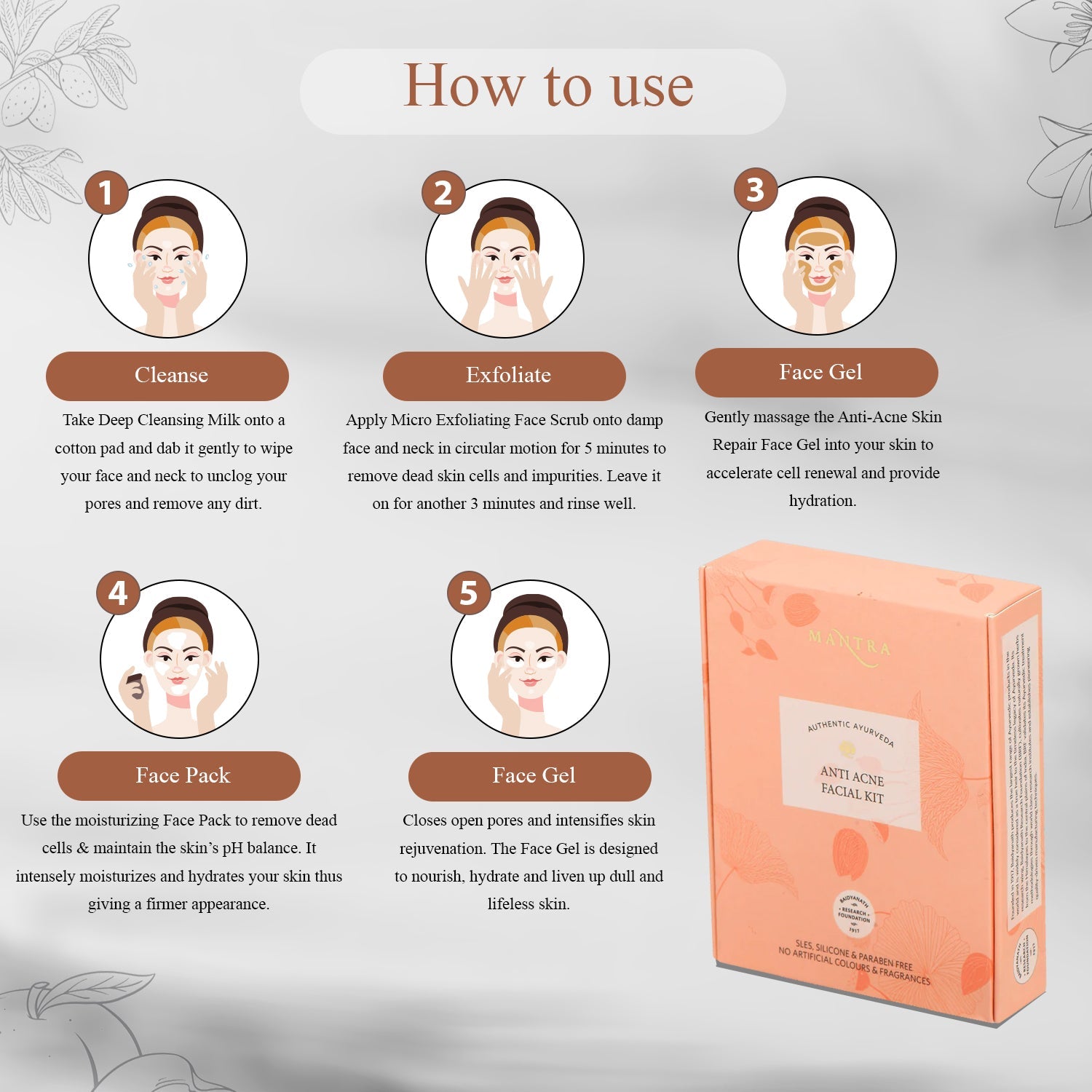 Mantra Anti Acne Facial Kit - Image 5