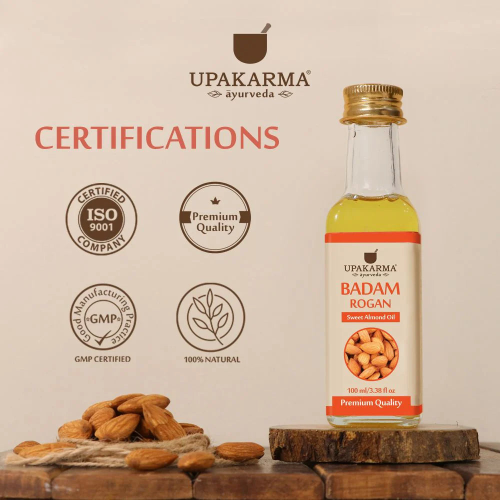 Upakarma Ayurveda Badam Rogan Sweet Almond Oil