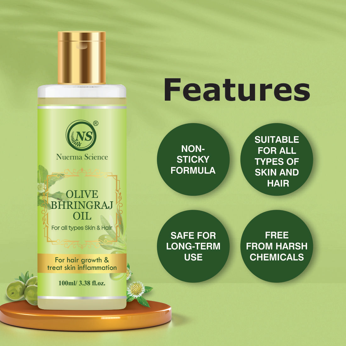 Nuerma Science Olive Bhringraj  Oil
