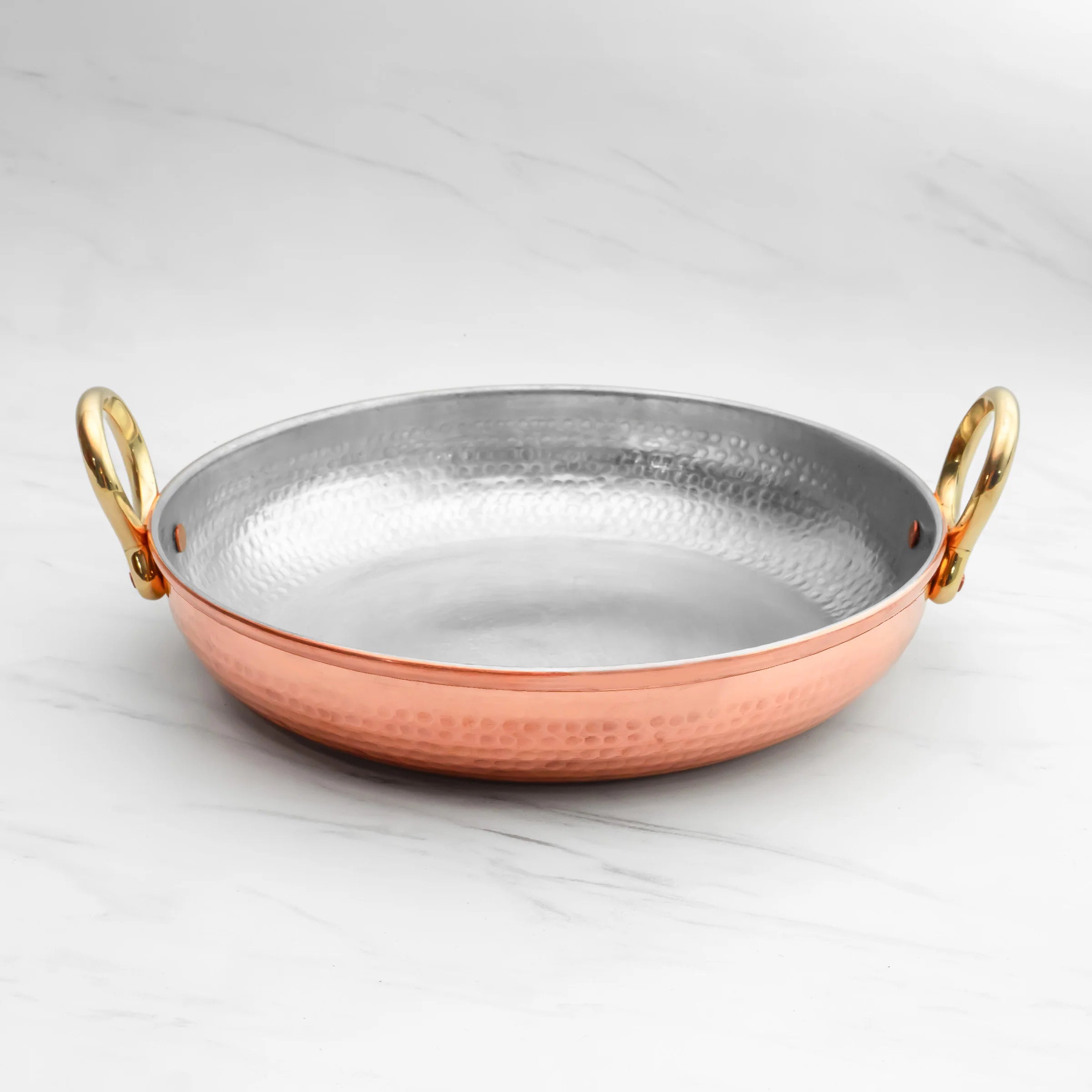 Health Smith Pure Copper Fry Pan for Cooking – Tin Coated (Kalai)