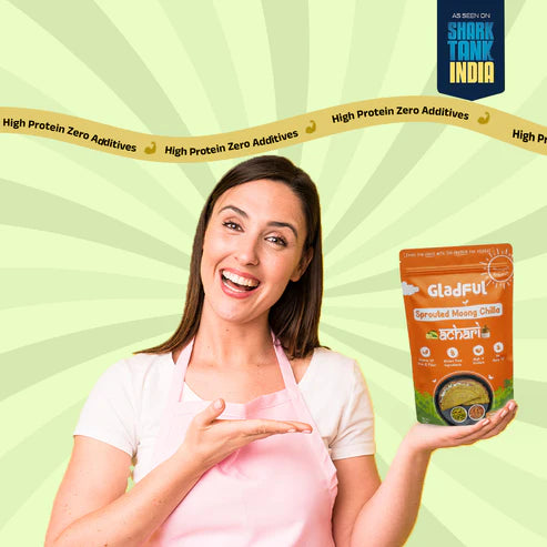 Gladful Achari Chilla with Sprouted Moong Instant Mix
