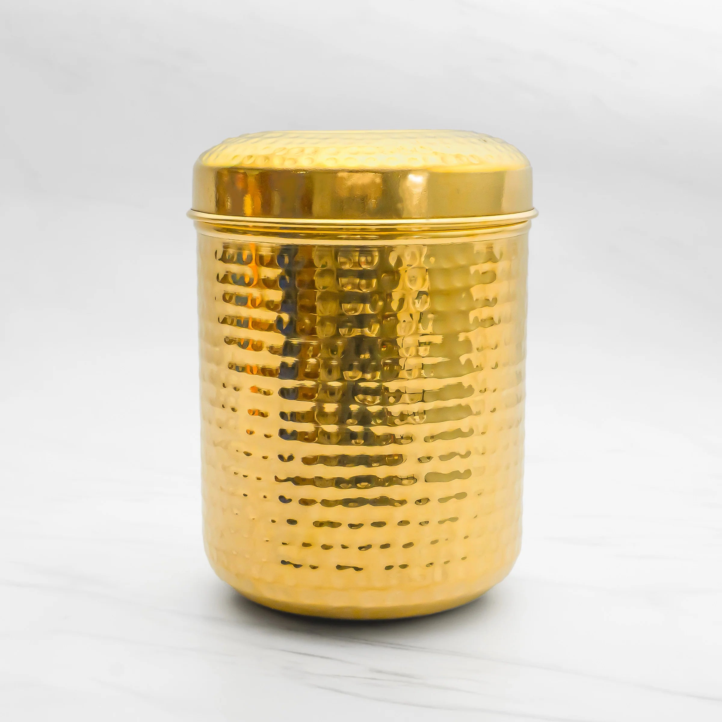 Health Smith Brass Dabba for Storage | Pure Brass Jar/Container | Multipurpose Dabba (Medium)