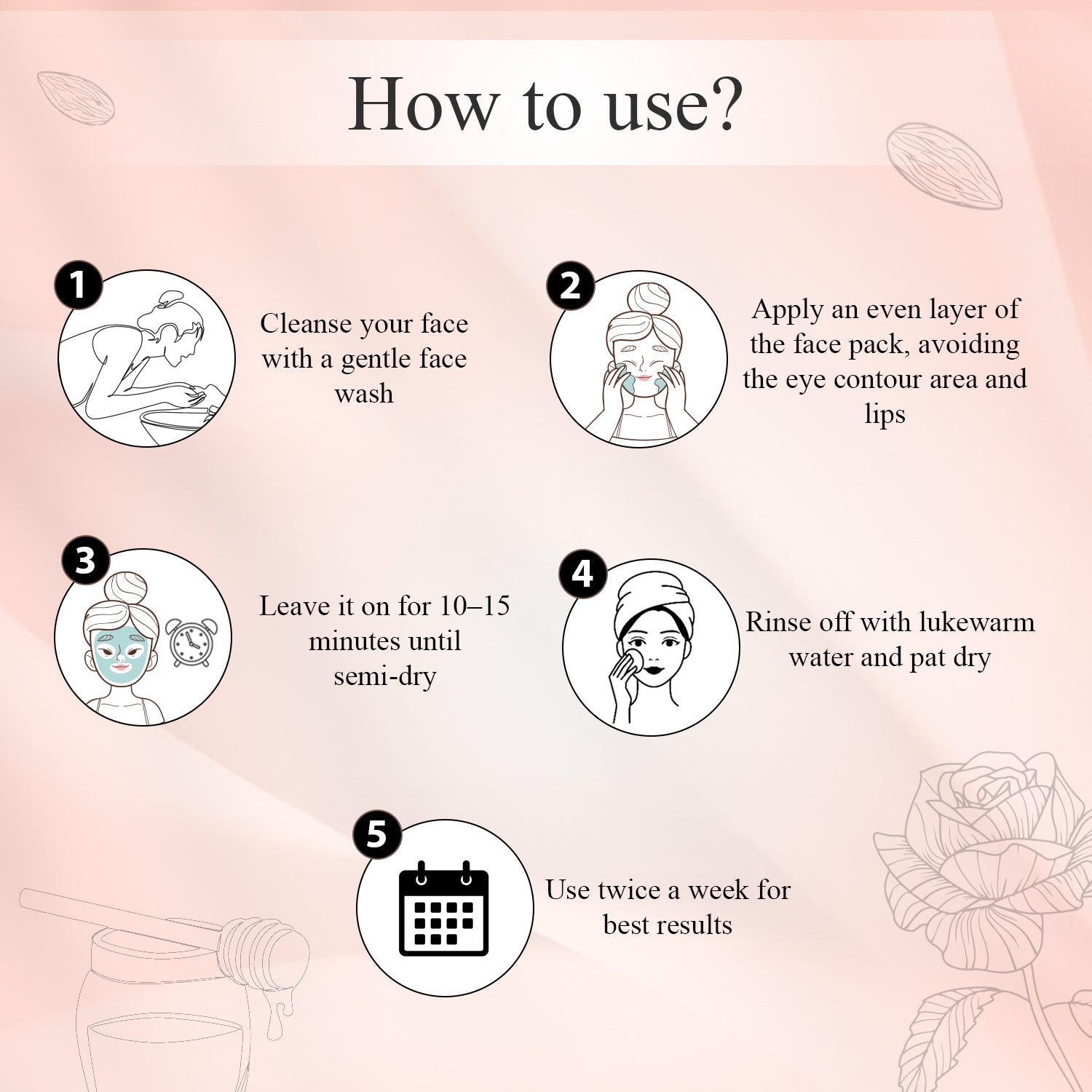 Mantra Rose & Honey Glowing Face Pack - Image 6