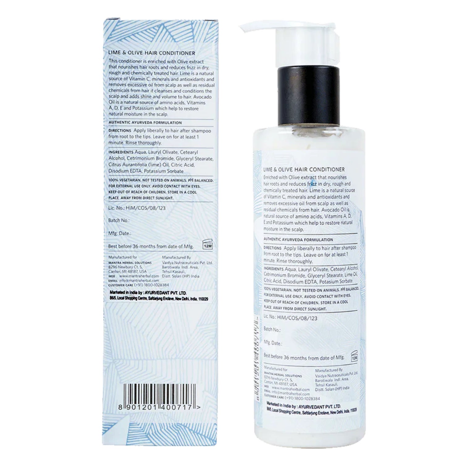 Lime And Olive Hair Conditioner For Dry And Damaged Hair For Men - Image 5