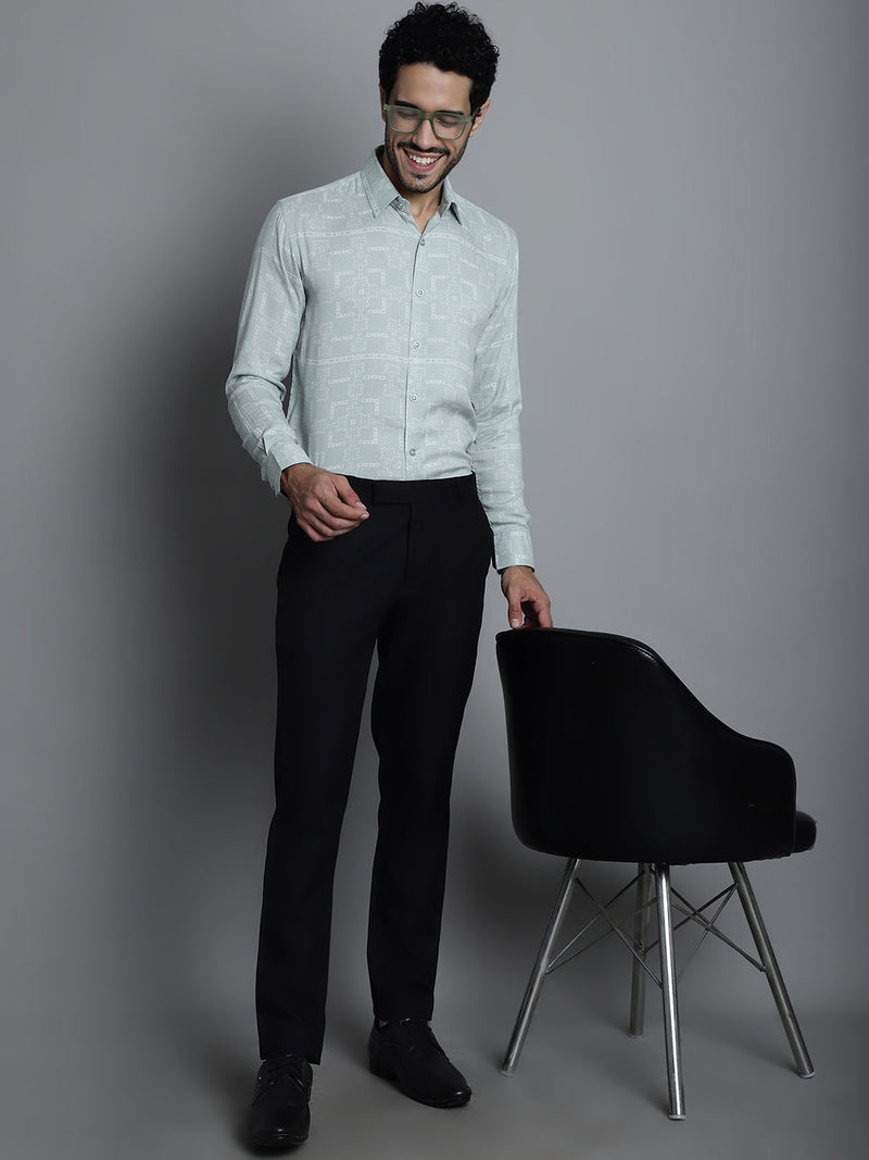 Men's Geomatric Printed Formal Shirts