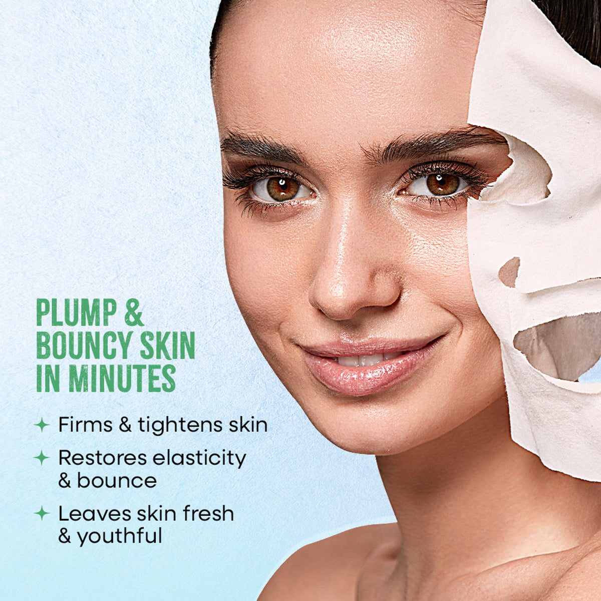 Nykaa Green Tea + Aloe Vera Sheet Mask For Hydrated Skin - Formulated in Korea - For All Skin Types - Rice Water + White Tea