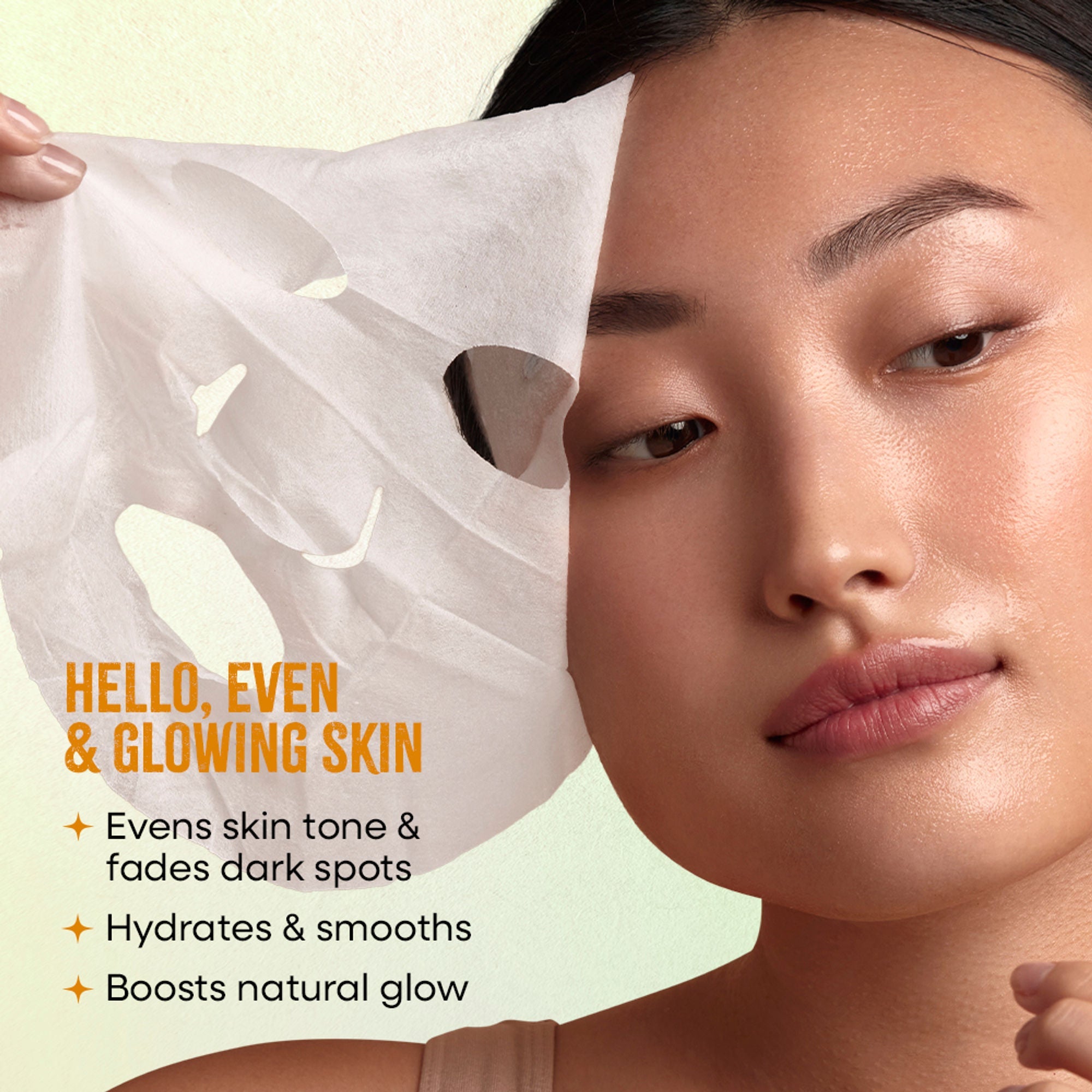 Nykaa Green Tea + Aloe Vera Sheet Mask For Hydrated Skin - Formulated in Korea - For All Skin Types - Amla + Papaya