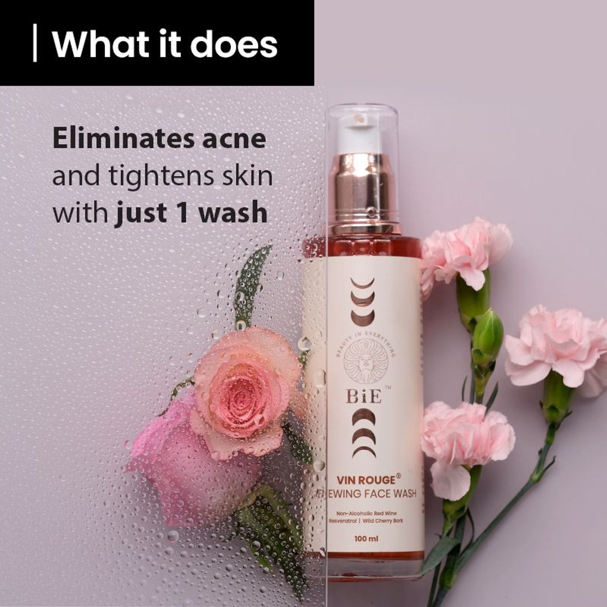 BiE Vin Rouge- Renewing Face Wash