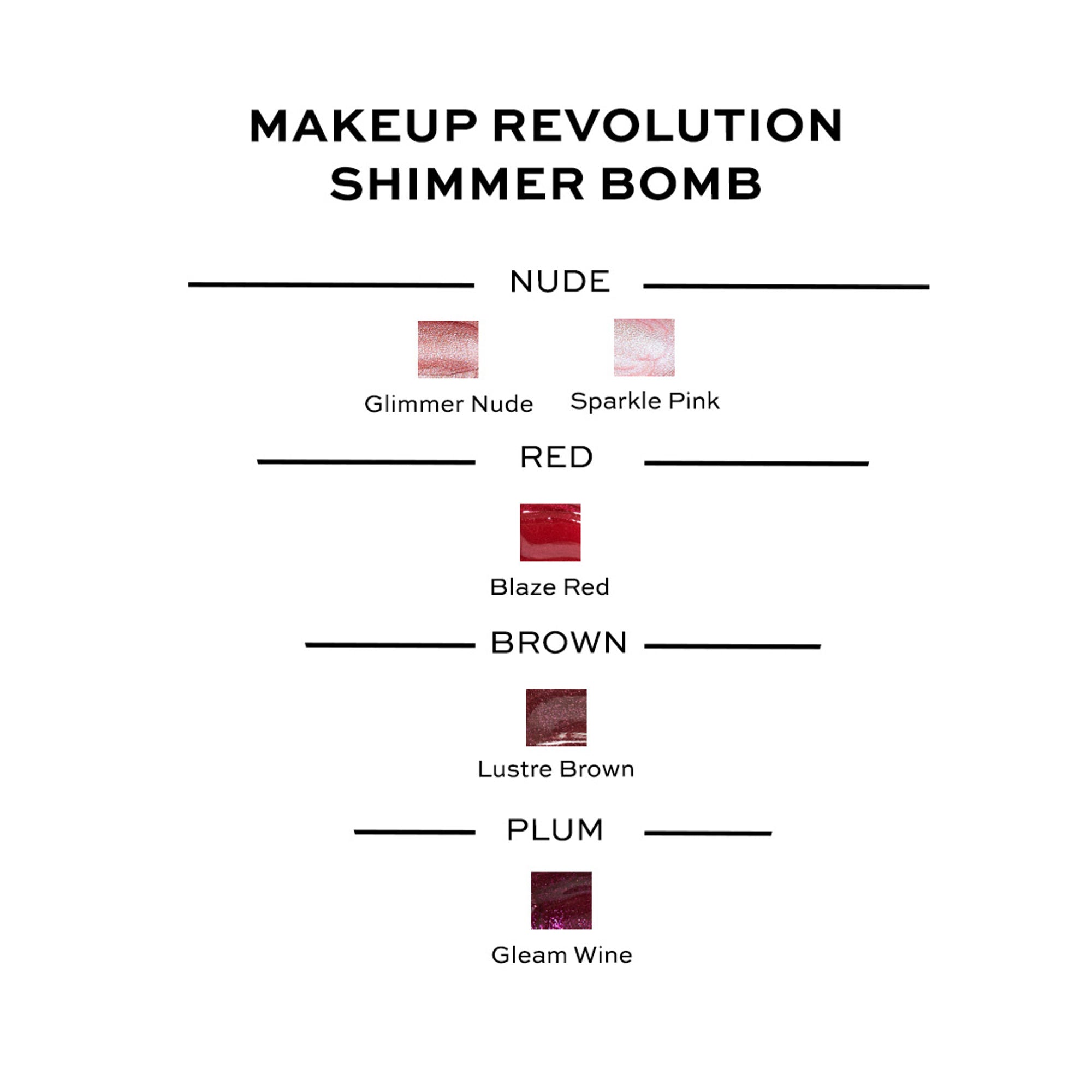 Makeup Revolution Shimmer Bomb Lip Gloss Infused With Vitamin E For Extra Nourishment - Glimmer Nude